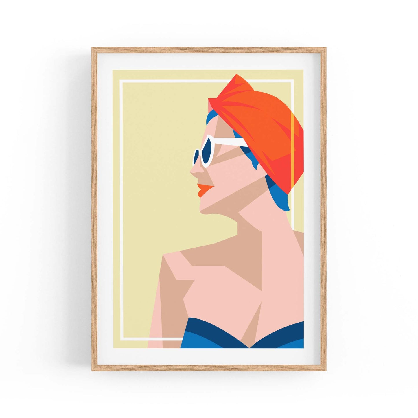 Retro Summer Beach Coastal Fashion Wall Art #2 - The Affordable Art Company