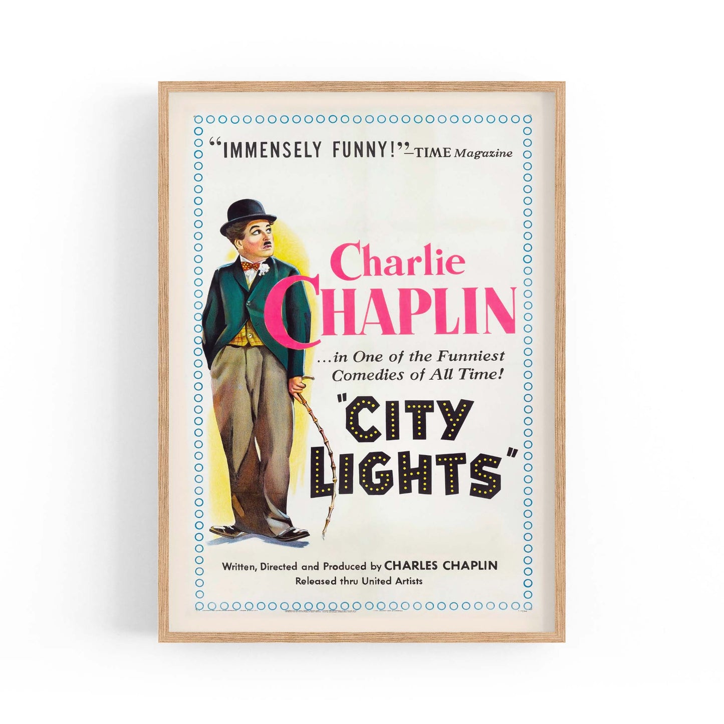 Vintage Charlie Chaplin Movie Wall Art - The Affordable Art Company