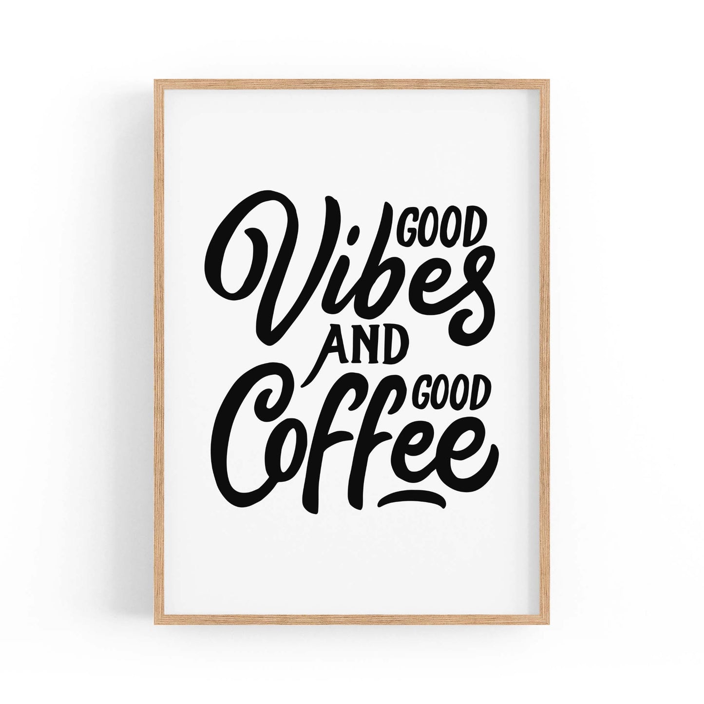 Coffee Quote Minimal Kitchen Cafe Style Wall Art #10 - The Affordable Art Company