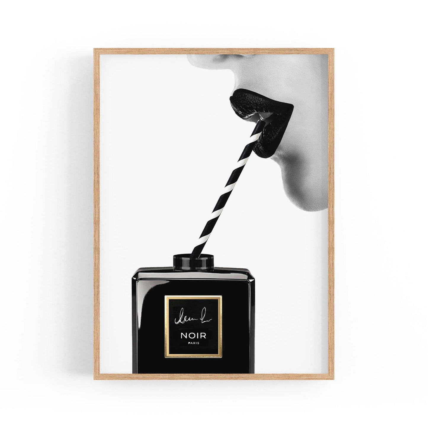 Black Perfume Bottle Fashion Photograph Wall Art - The Affordable Art Company