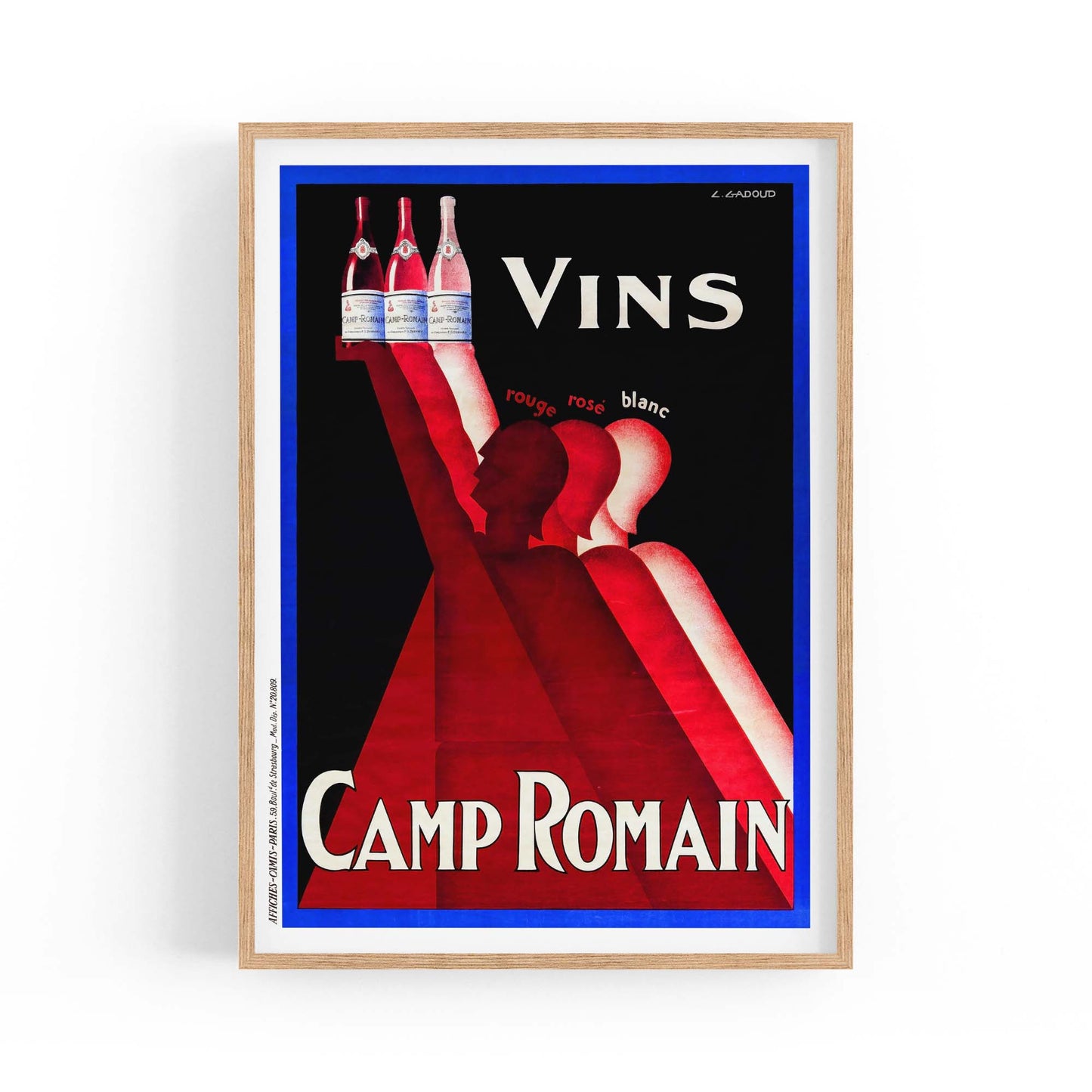 Camp Romain Vintage Drinks Advert Wall Art - The Affordable Art Company