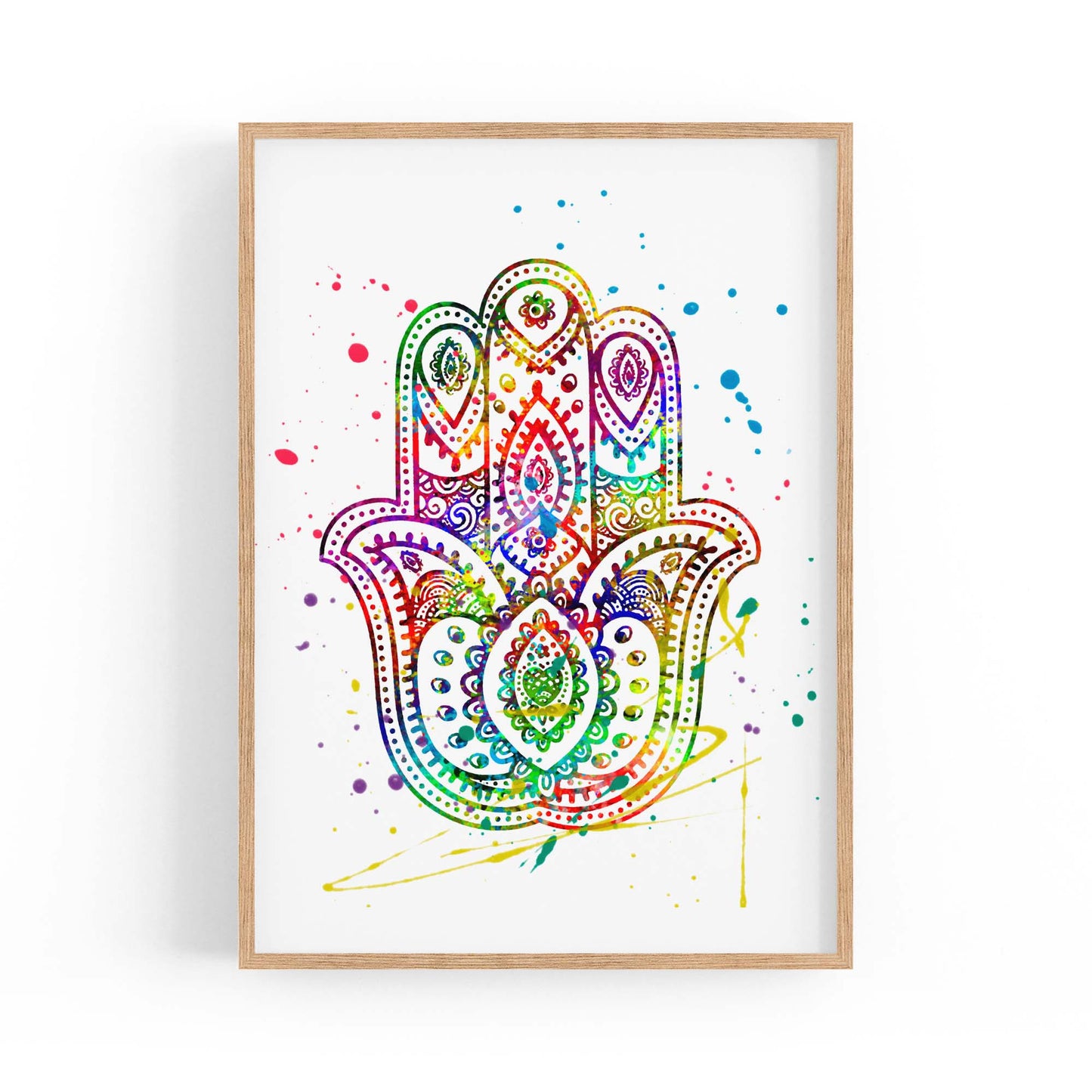 Yoga Studio Mandala Calming Yoga Buddhist Wall Art #1 - The Affordable Art Company