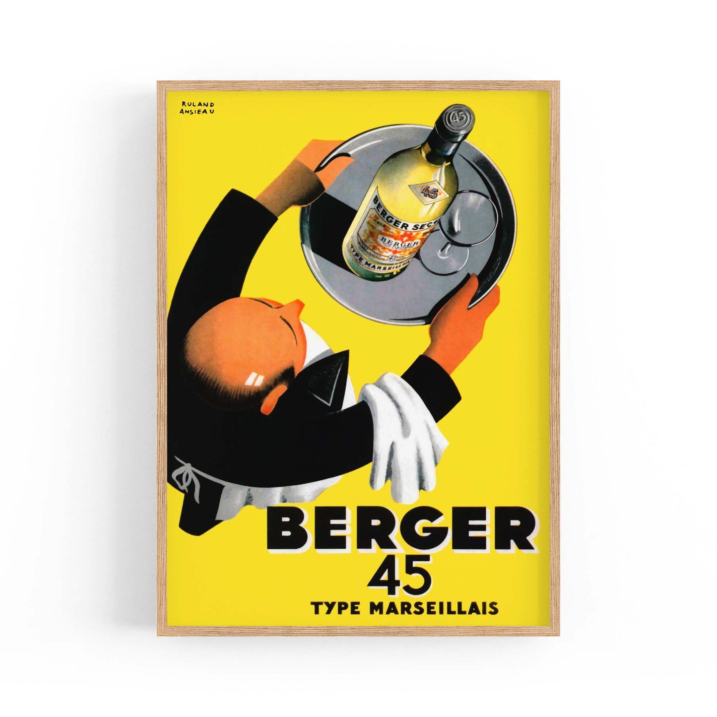 Berger 45 Vintage Advert Wall Art - The Affordable Art Company