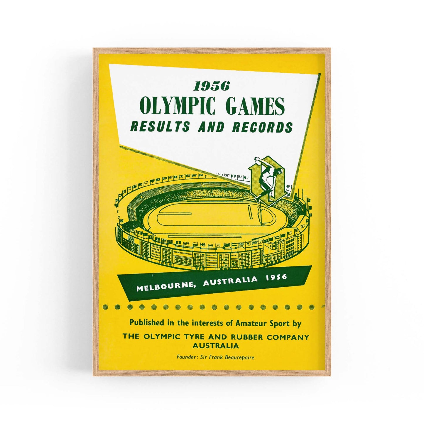 Olympic Games Melbourne (1956) Vintage Wall Art #2 - The Affordable Art Company