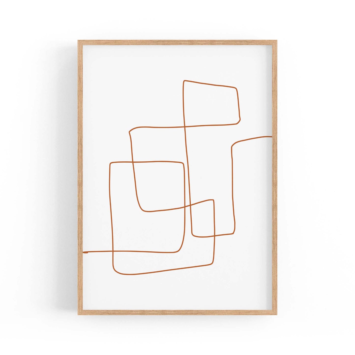 Minimal Line Drawing Abstract Wall Art #10 - The Affordable Art Company