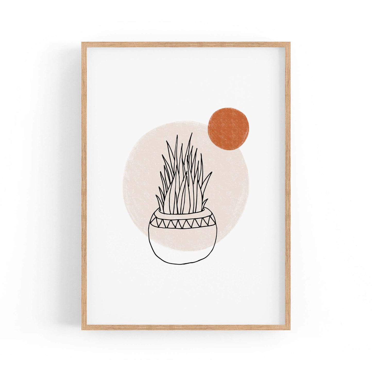 Modern Abstract Shape Minimal Retro Wall Art #10 - The Affordable Art Company