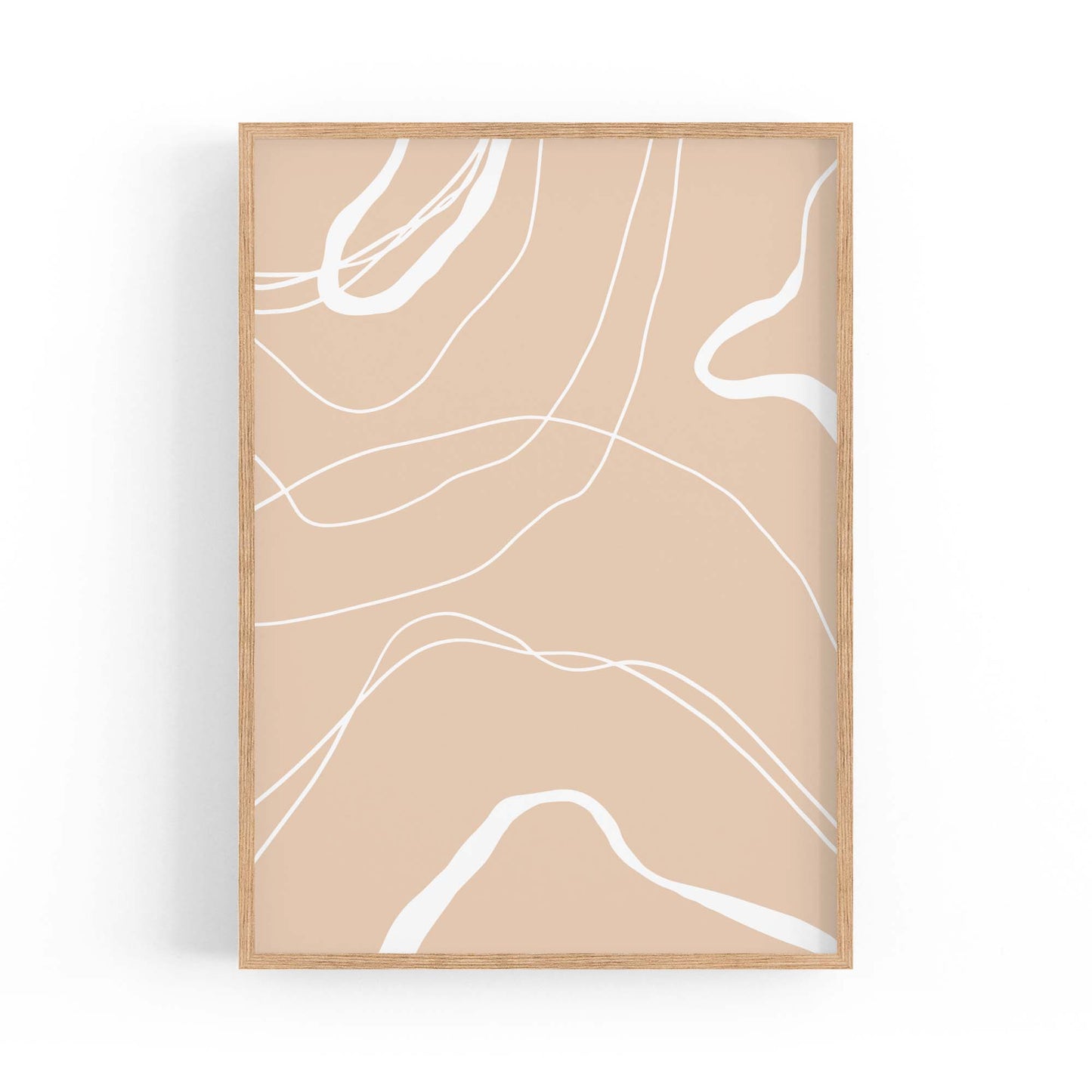 Minimal Pastel Abstract Retro Shapes Wall Art #7 - The Affordable Art Company