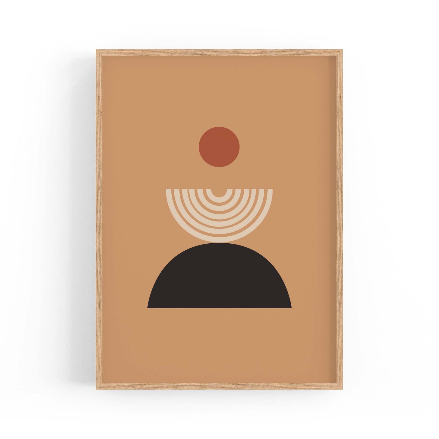 Minimal Pastel Abstract Retro Shapes Wall Art #2 - The Affordable Art Company