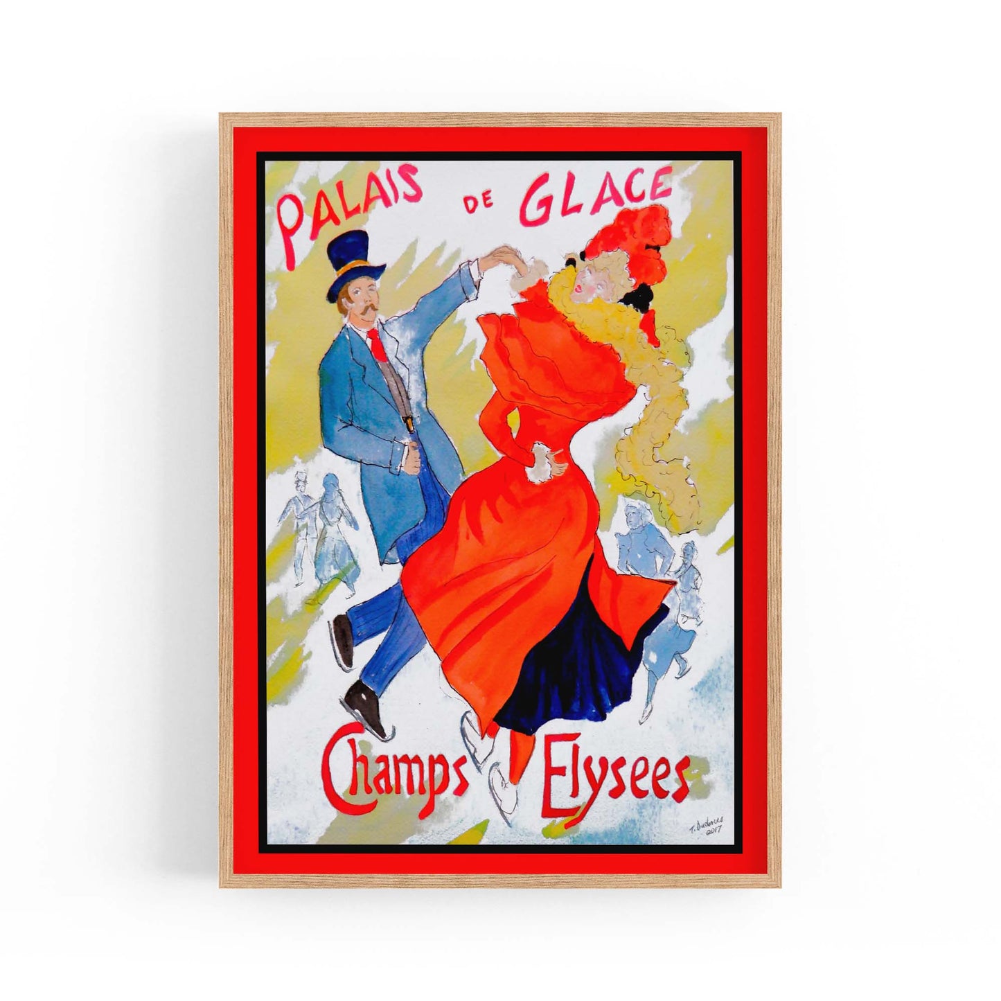 French Palais de Glace Vintage Advert Wall Art - The Affordable Art Company