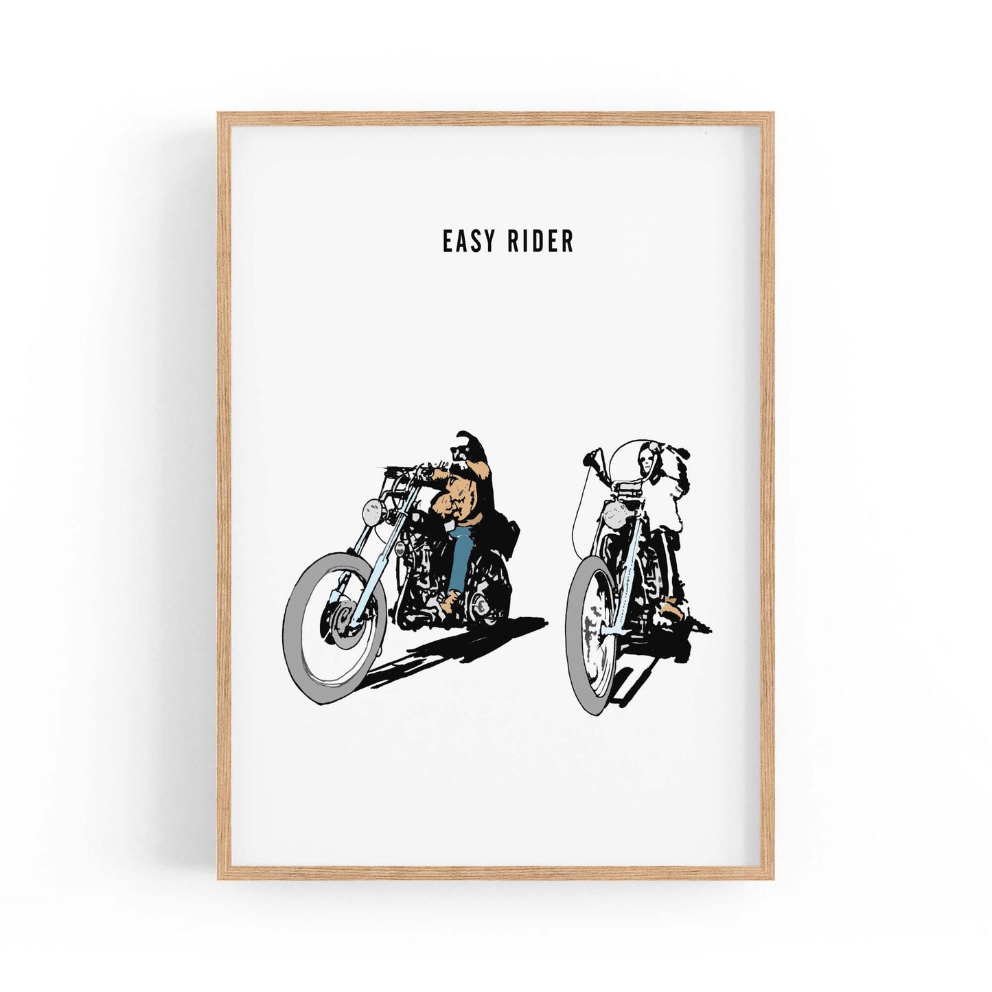 Easy Rider Motorcycle Garage Man Cave Wall Art - The Affordable Art Company