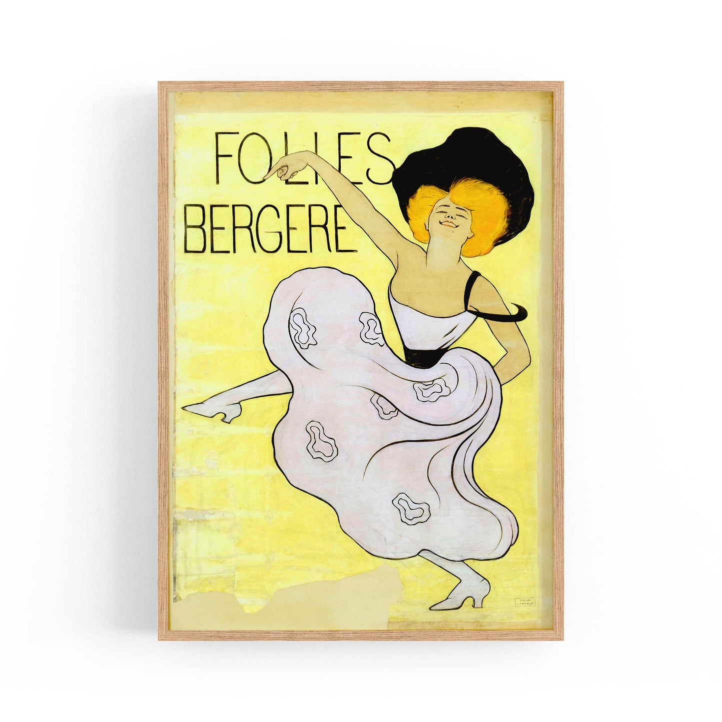 French Folies Vintage Advert Decor Wall Art - The Affordable Art Company