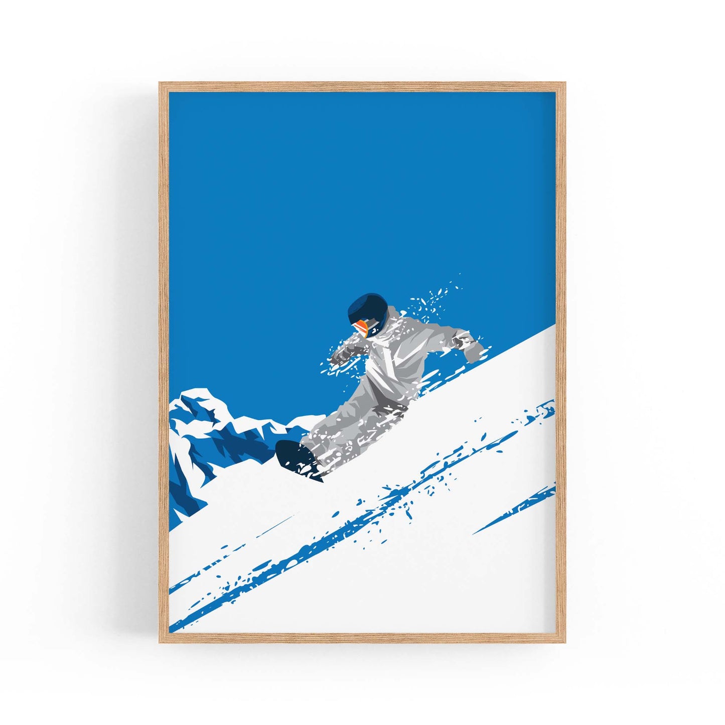 Retro Snowboard Vintage Winter Cabin Wall Art #3 - The Affordable Art Company