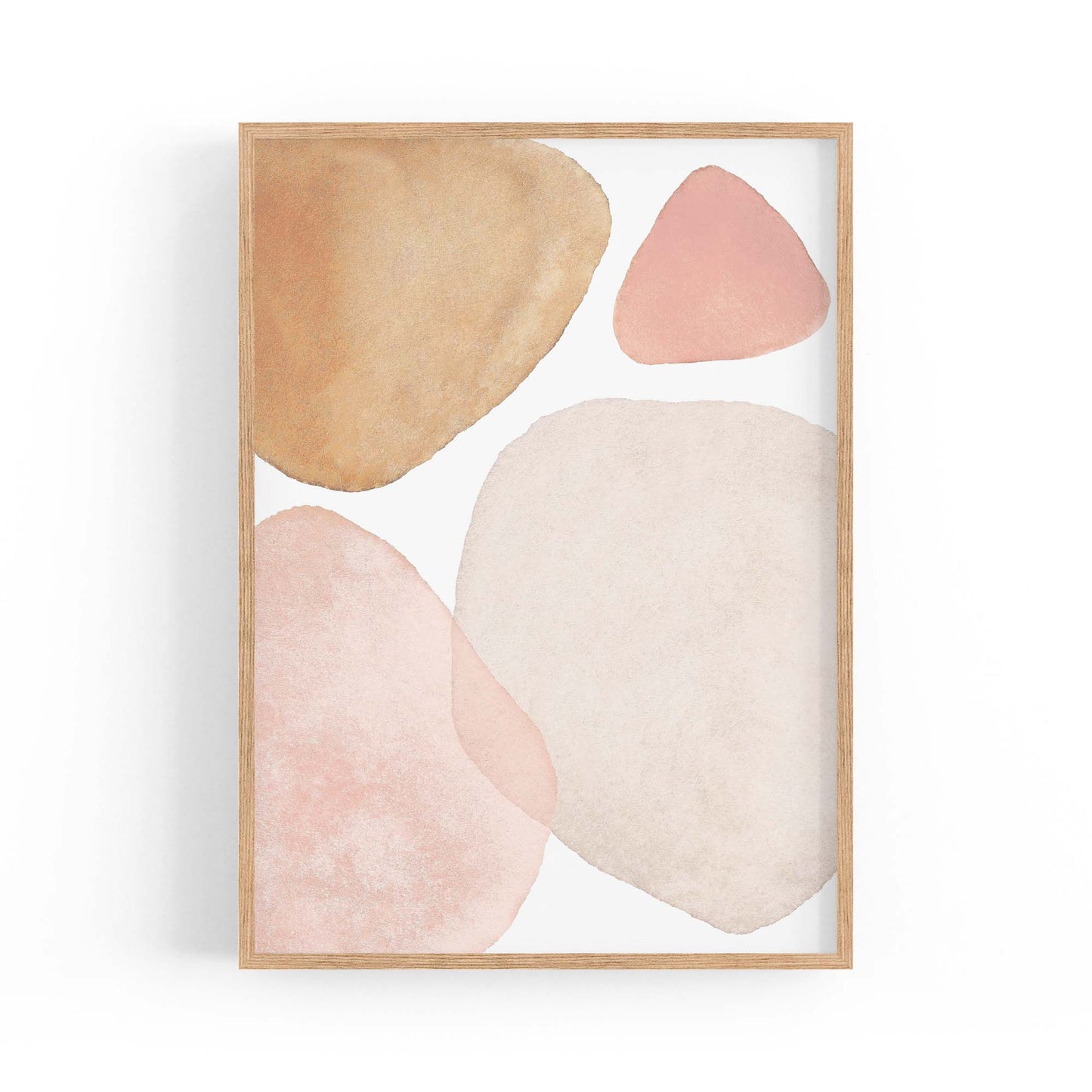 Abstract Modern Watercolour Shapes Painting Wall Art #16 - The Affordable Art Company