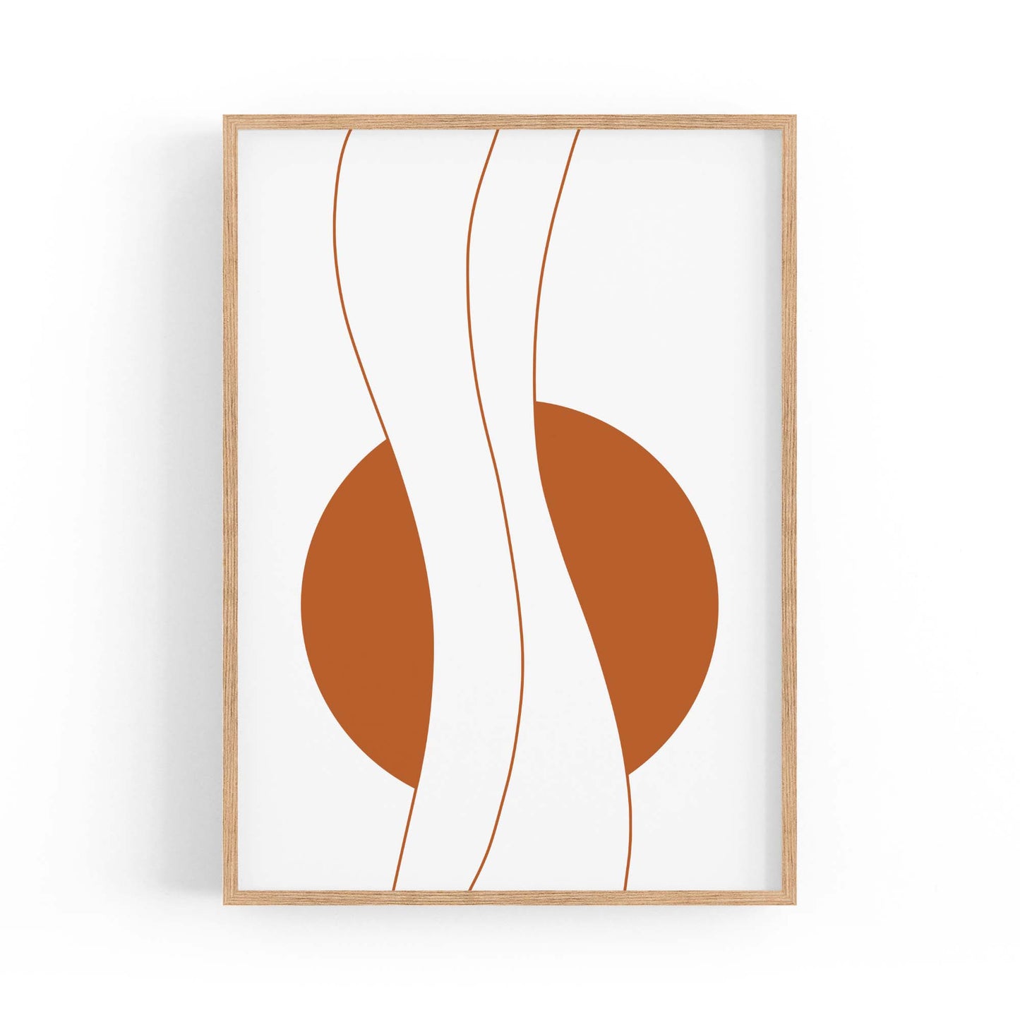 Minimal Waves Line Abstract Wall Art #6 - The Affordable Art Company