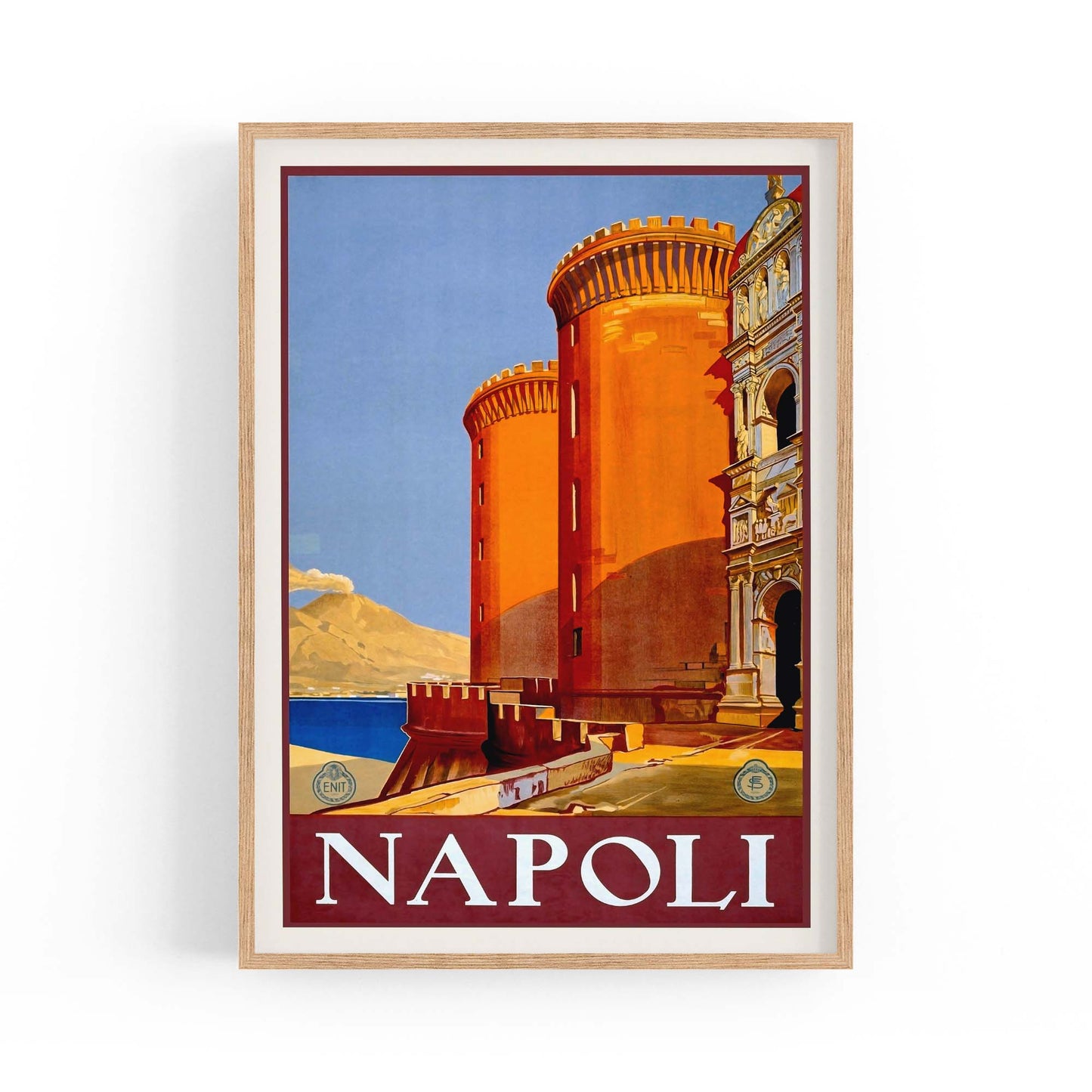Napoli Italy Vintage Travel Advert Wall Art - The Affordable Art Company