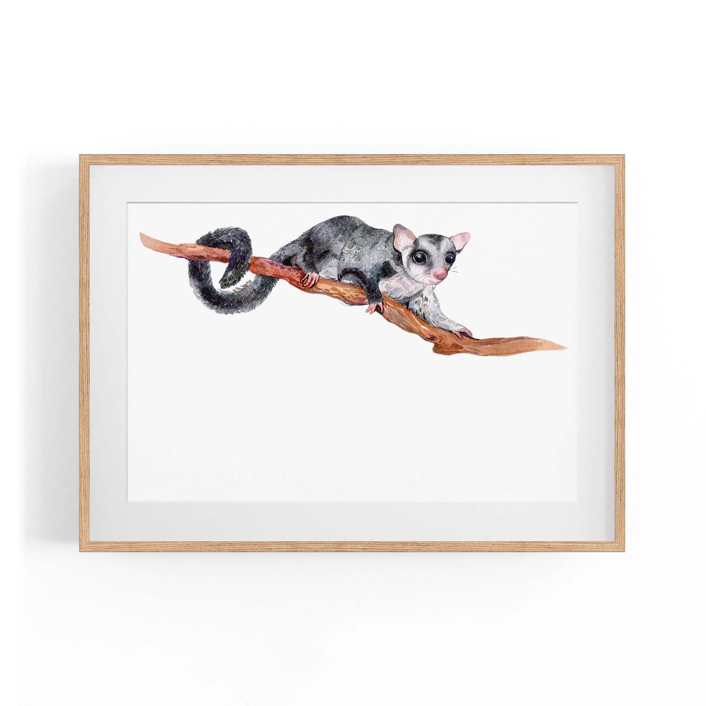 Australian Possum Painting Animal Nursery Wall Art - The Affordable Art Company