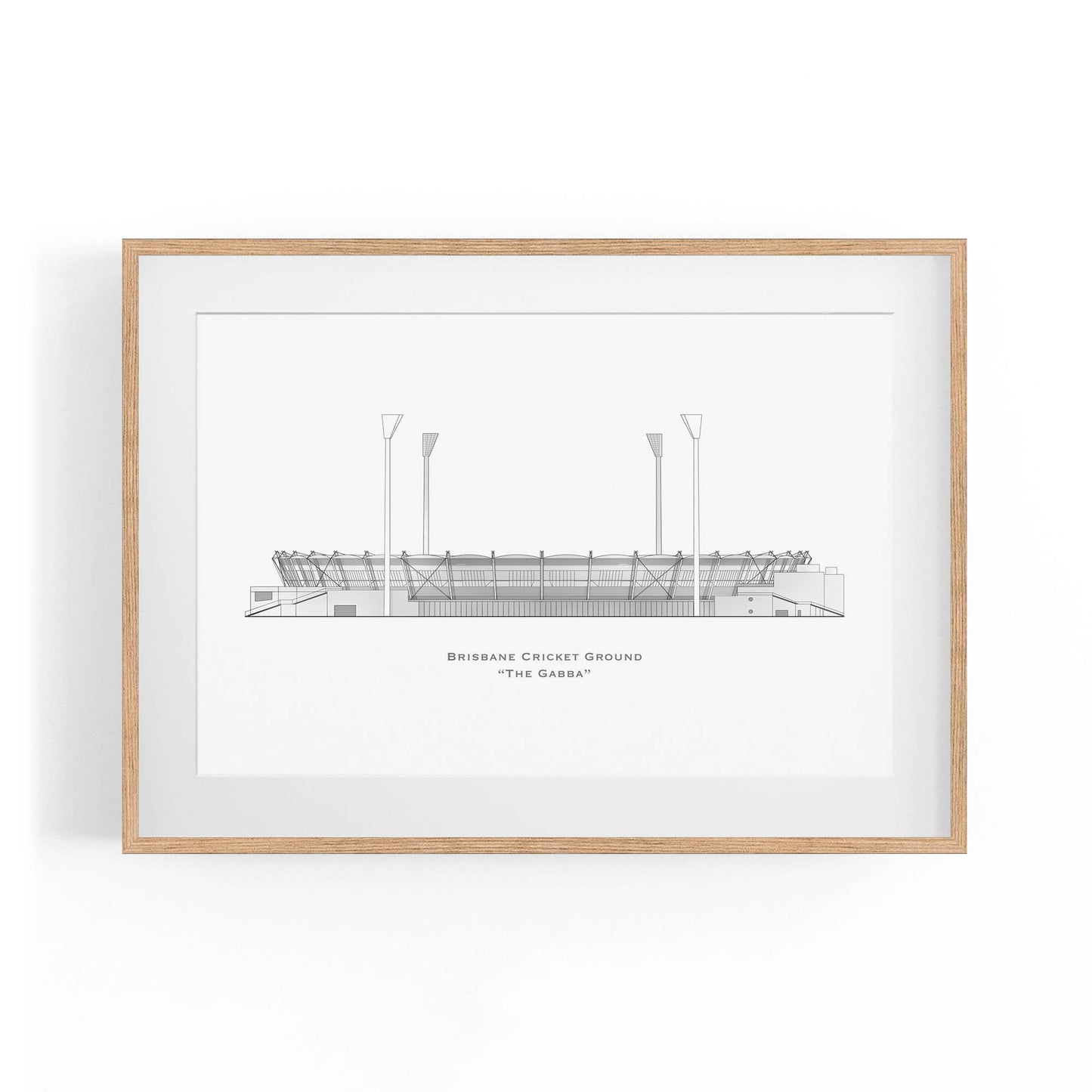 Brisbane Cricket Ground "The Gabba" Original Wall Art - The Affordable Art Company