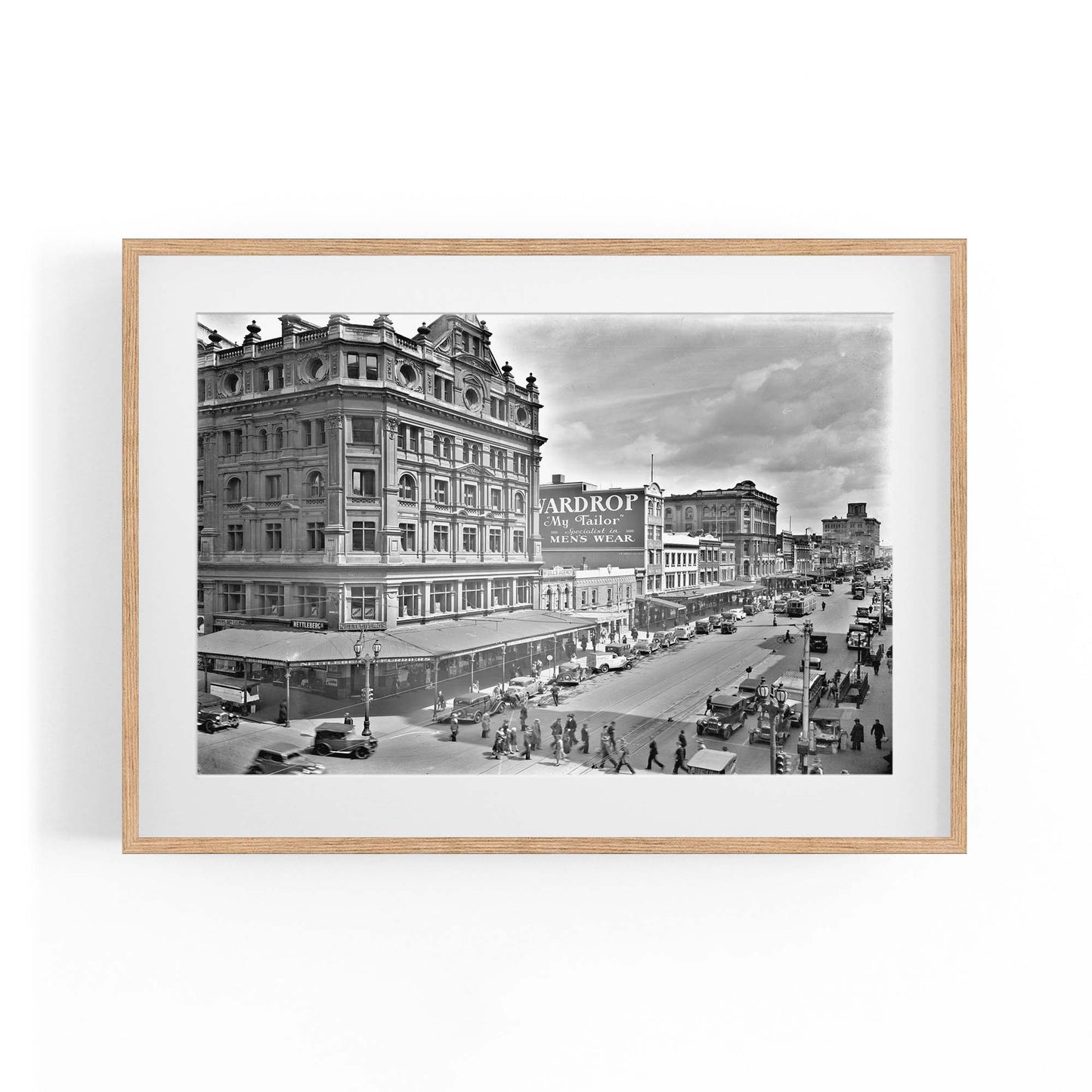 Elizabeth St, Melbourne Vintage Photograph Wall Art #1 - The Affordable Art Company