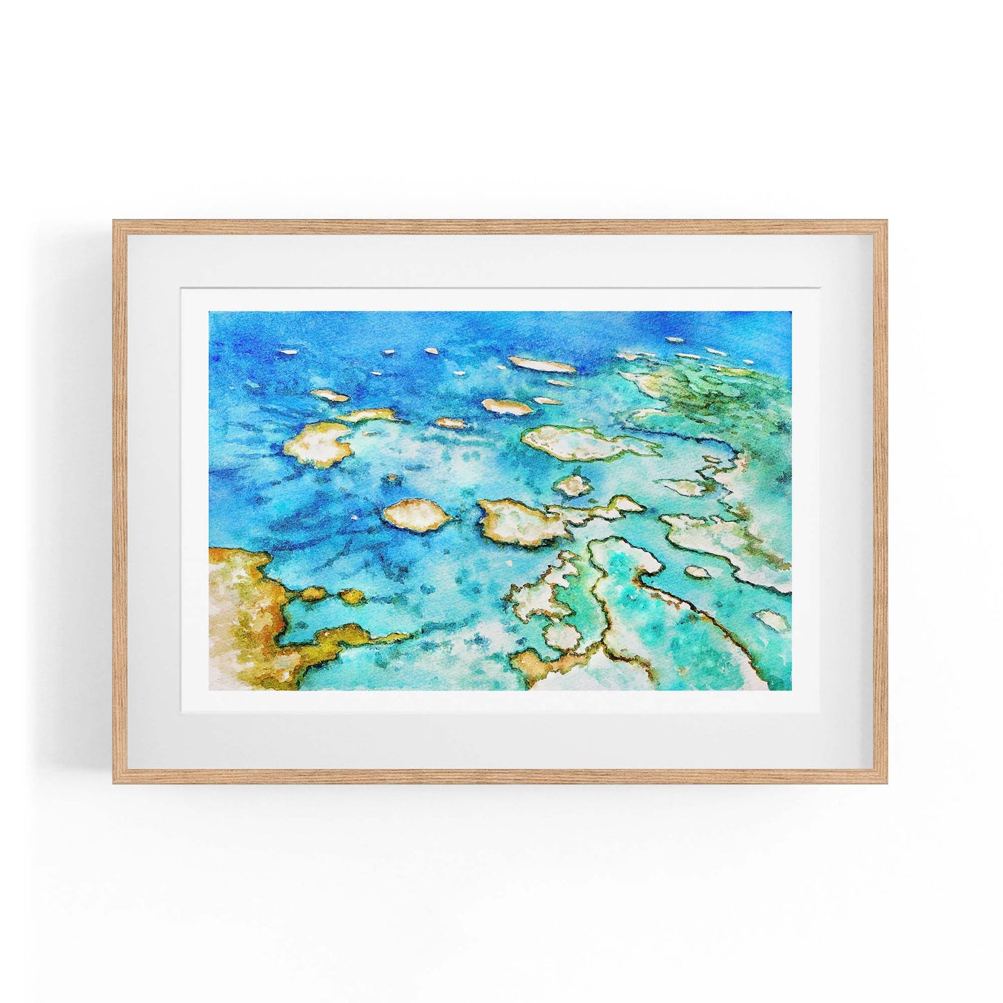 Great Barrier Reef Australian Painting Wall Art - The Affordable Art Company