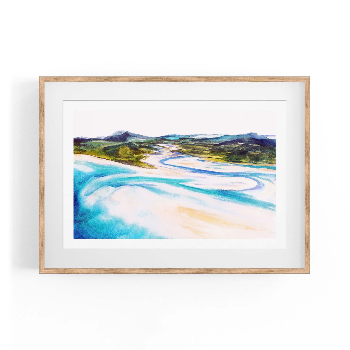 Whitsunday Island Australia Painting Wall Art - The Affordable Art Company