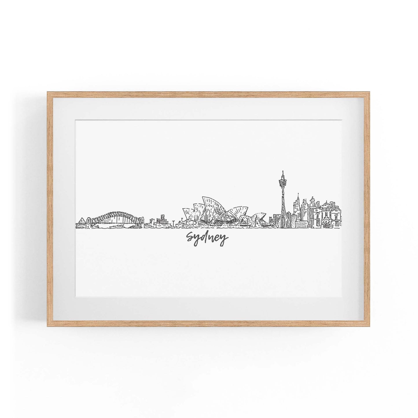 Sydney Cityscape Australian Travel Wall Art #2 - The Affordable Art Company