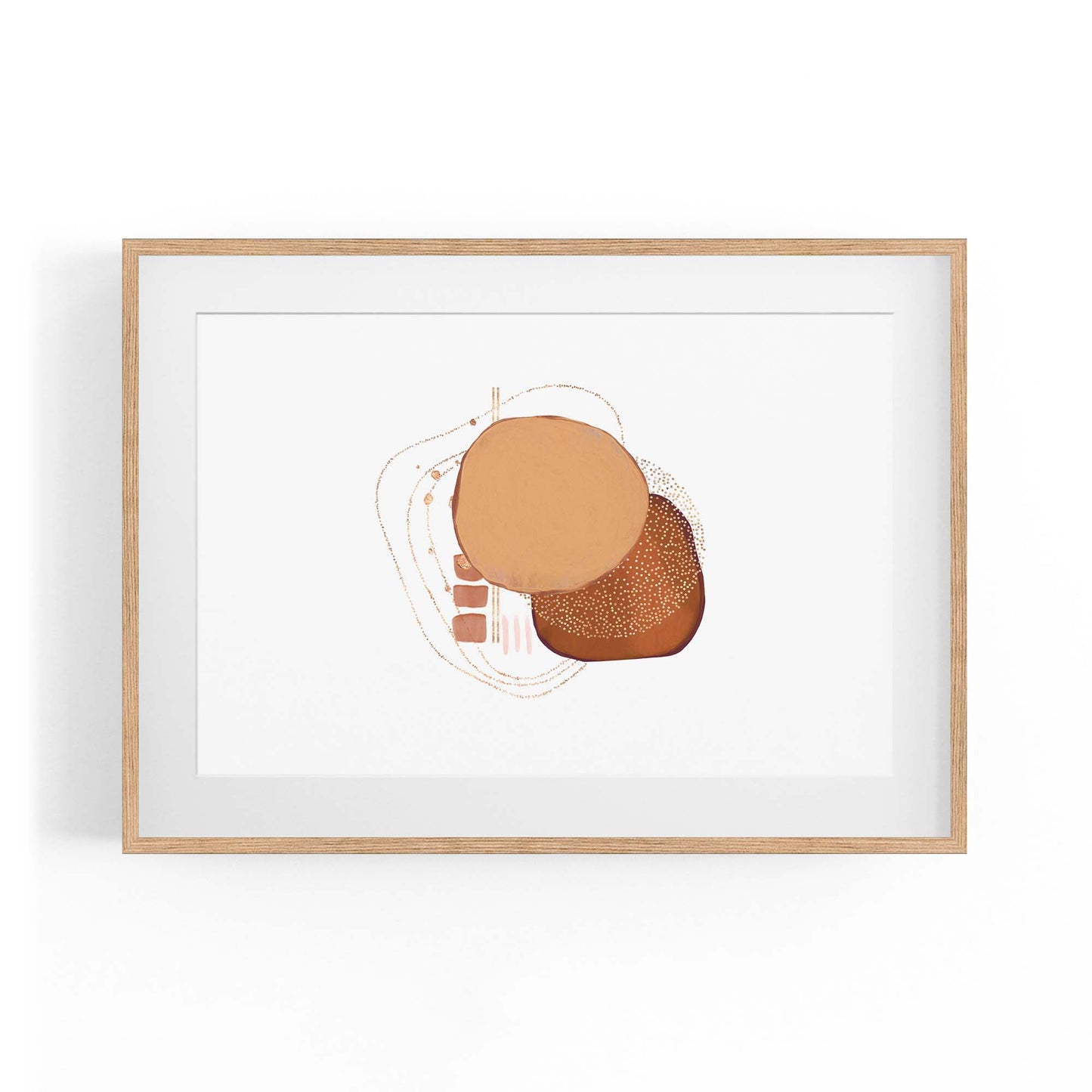 Blue Abstract Painting Minimal Modern Wall Art #12 - The Affordable Art Company