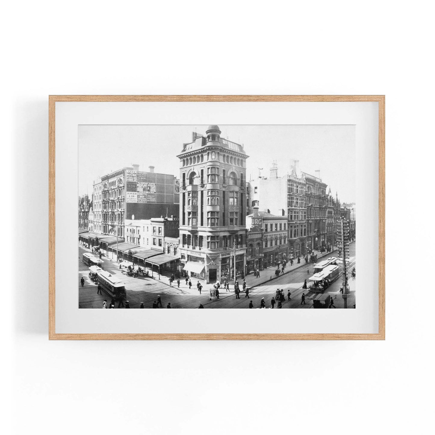 Melbourne Streets Vintage Photograph Wall Art - The Affordable Art Company