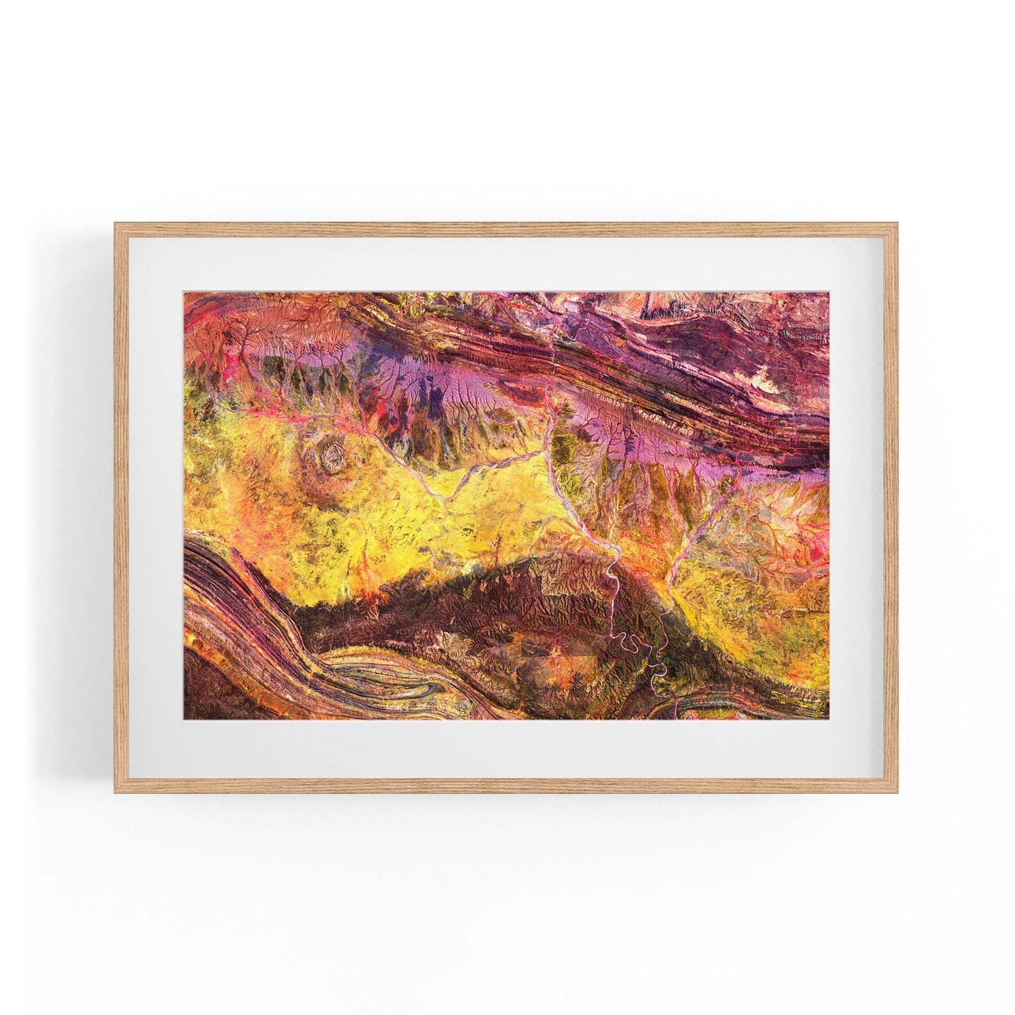 Meteorite Crater Australia Aerial Photograph Wall Art - The Affordable Art Company