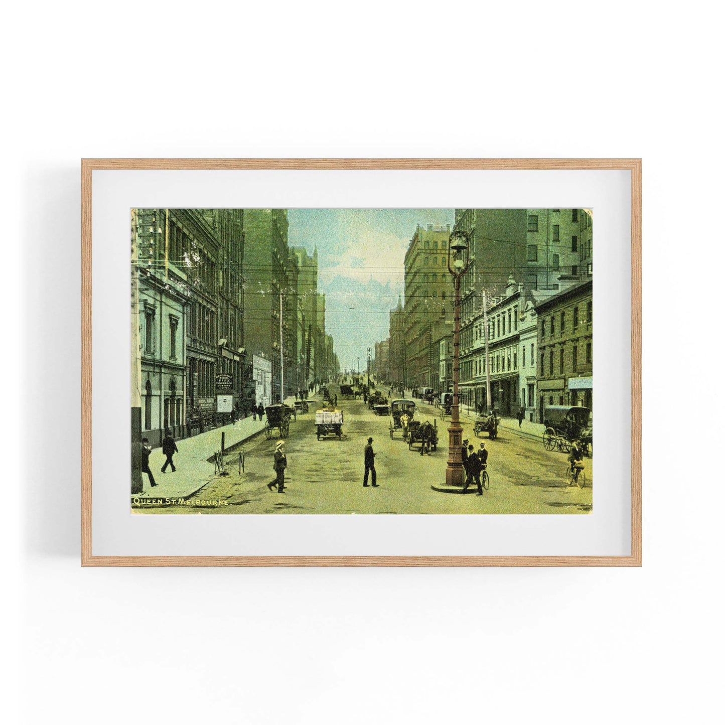 Queen St Melbourne Vintage Photograph Wall Art - The Affordable Art Company