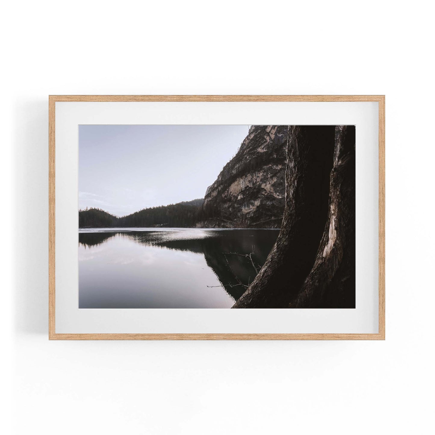 Calm Lake Landscape Photograph Wall Art - The Affordable Art Company