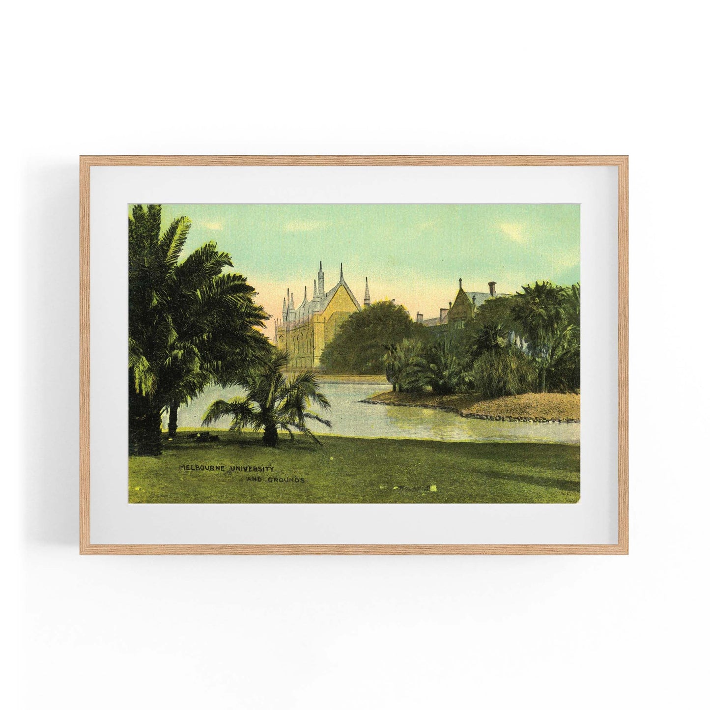 Melbourne University Vintage Artwork Wall Art - The Affordable Art Company