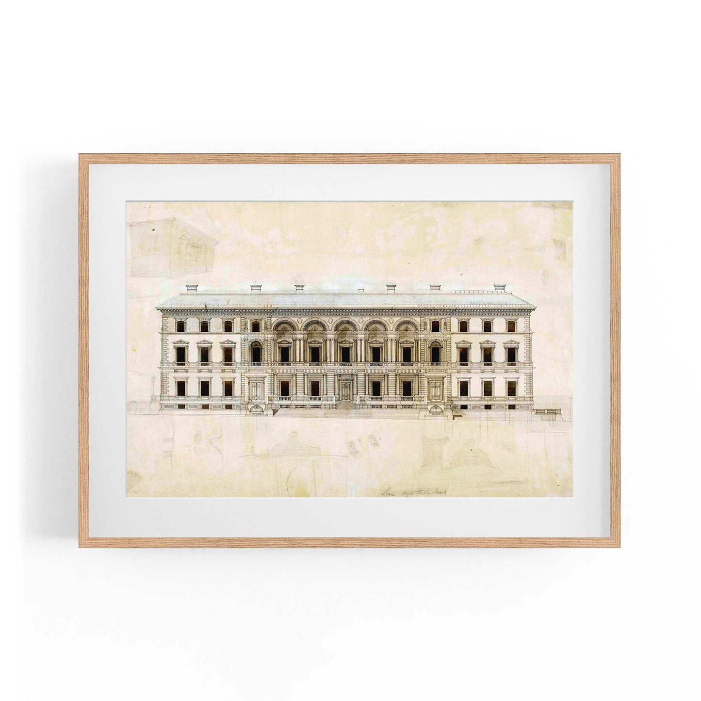 Vintage Treasury Building Melbourne Wall Art - The Affordable Art Company