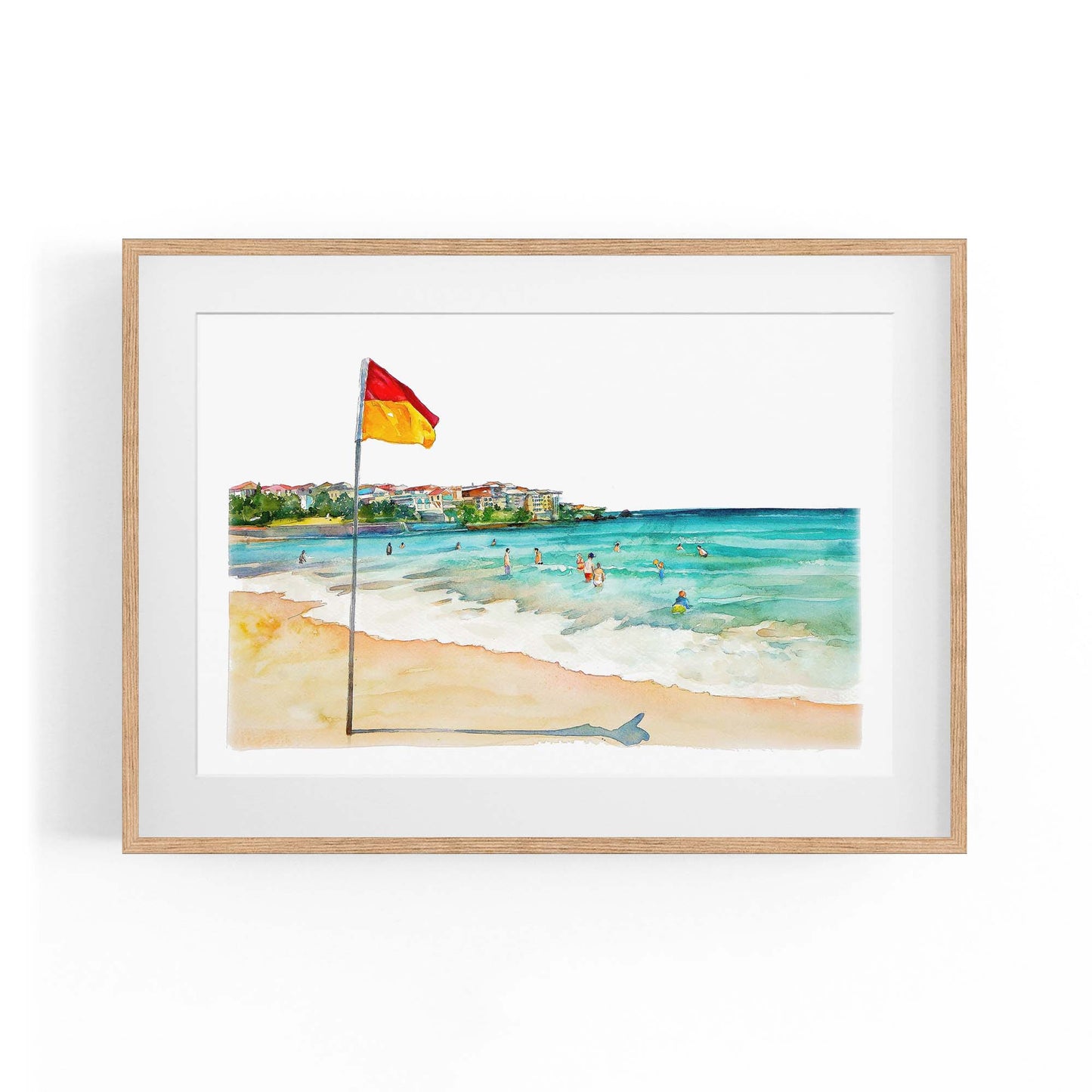 Bondi Beach Sydney Coastal Painting Wall Art - The Affordable Art Company