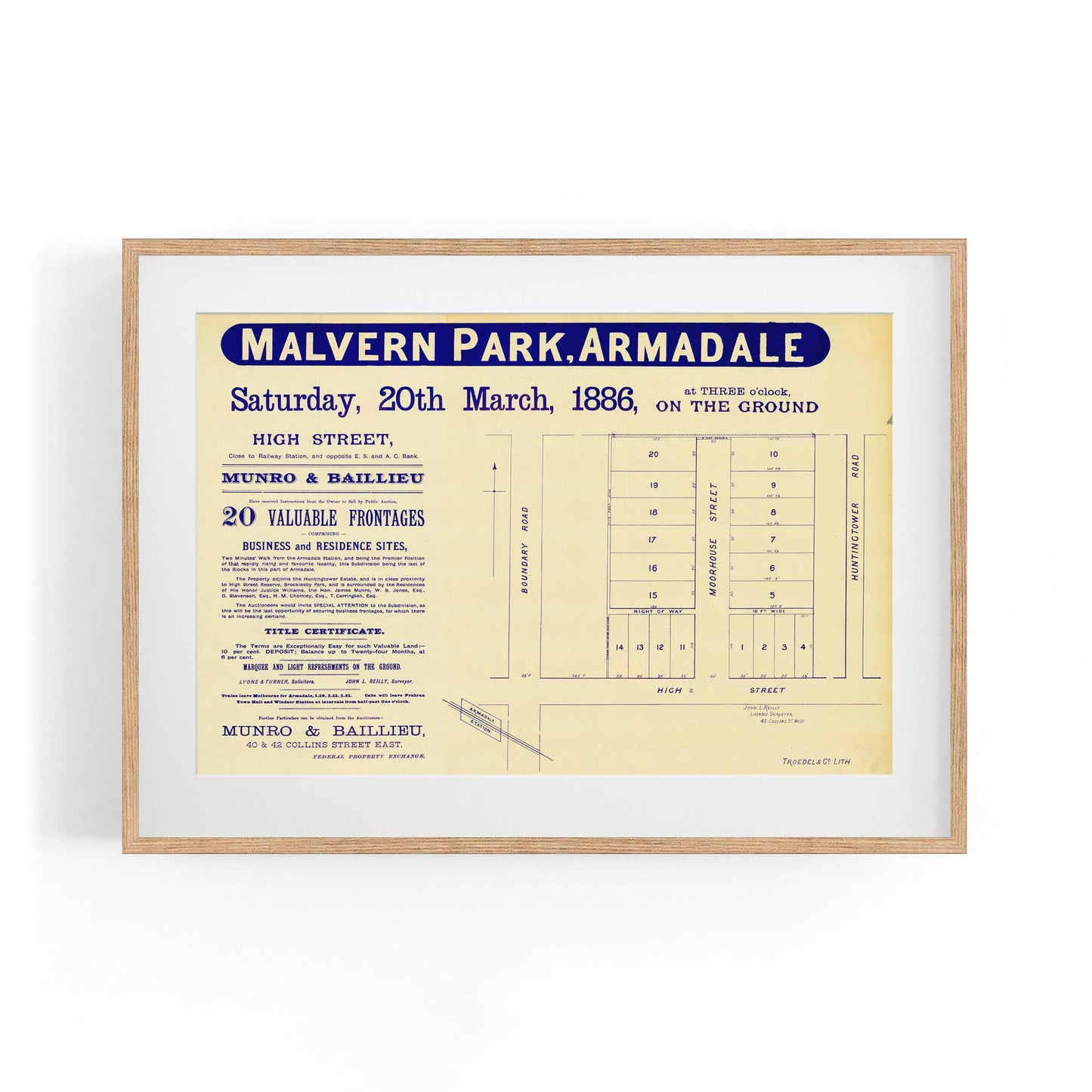 Armadale Melbourne Vintage Real Estate Advert Art #1 - The Affordable Art Company