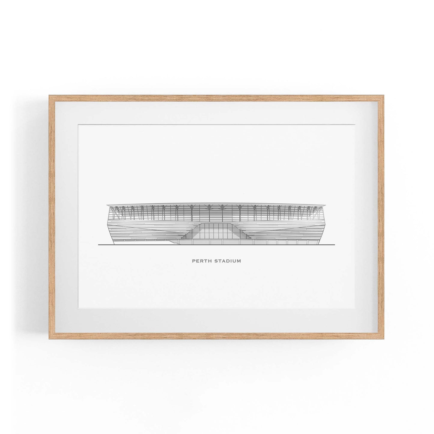 Perth Stadium Original Wall Art - The Affordable Art Company