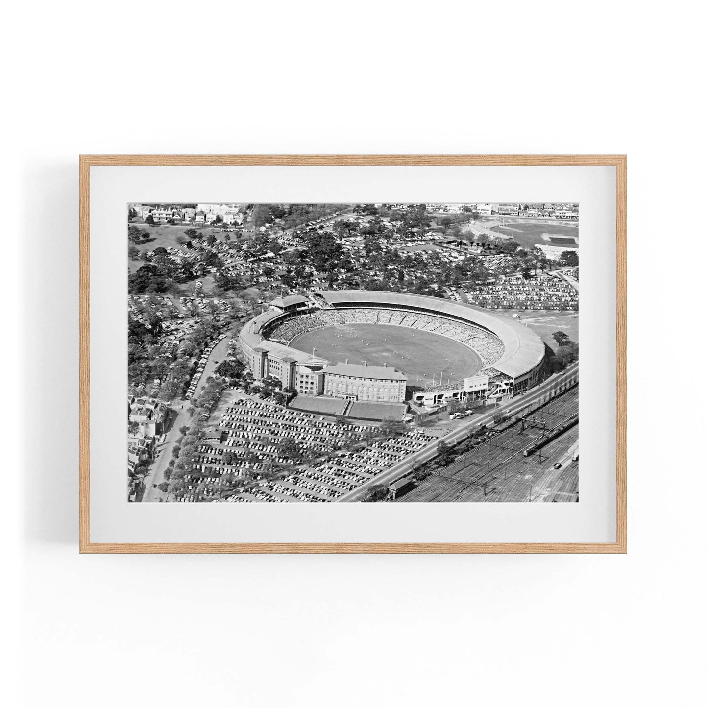 Melbourne Cricket Ground Vintage MCG Wall Art - The Affordable Art Company