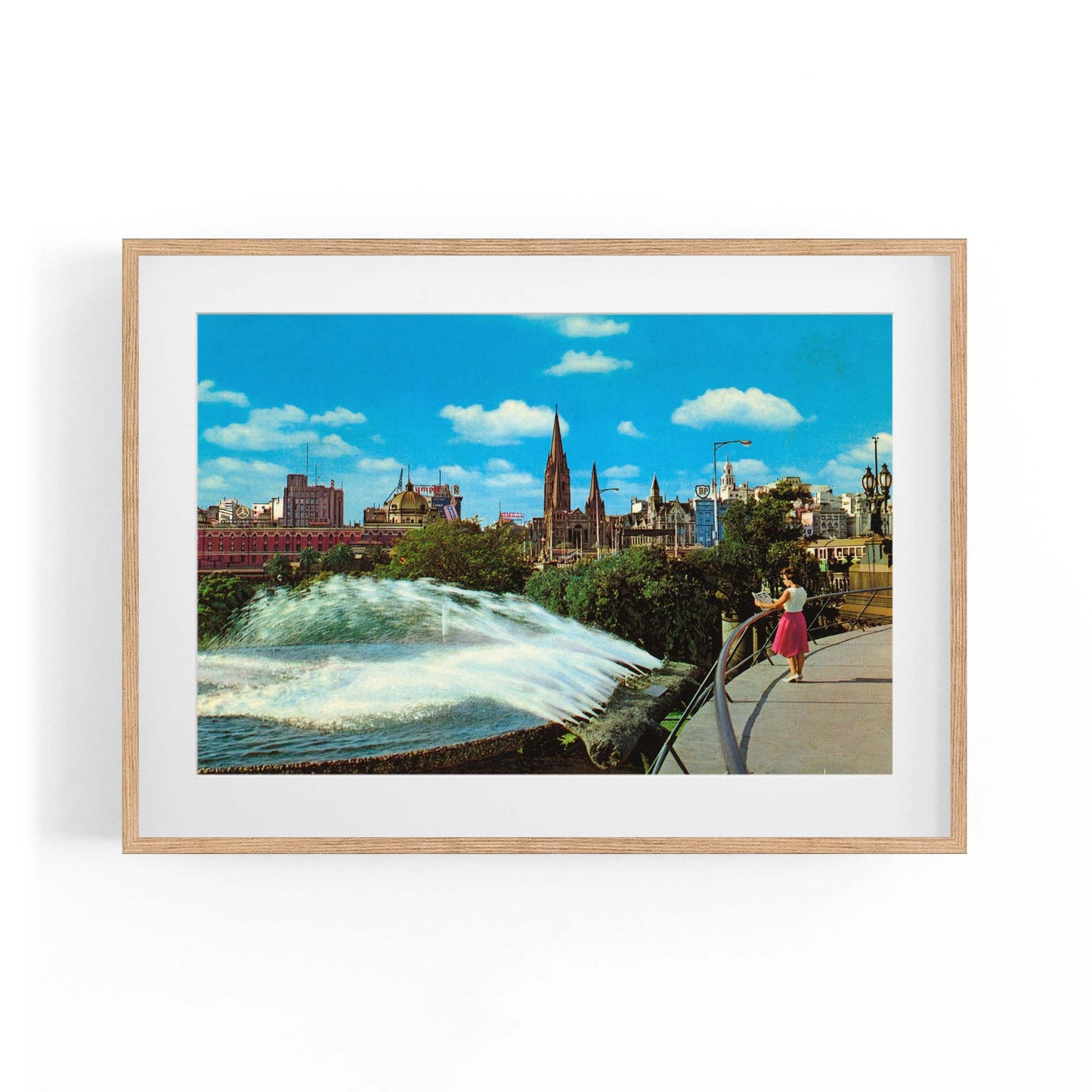 Princes Bridge Melbourne Vintage Photograph Art - The Affordable Art Company