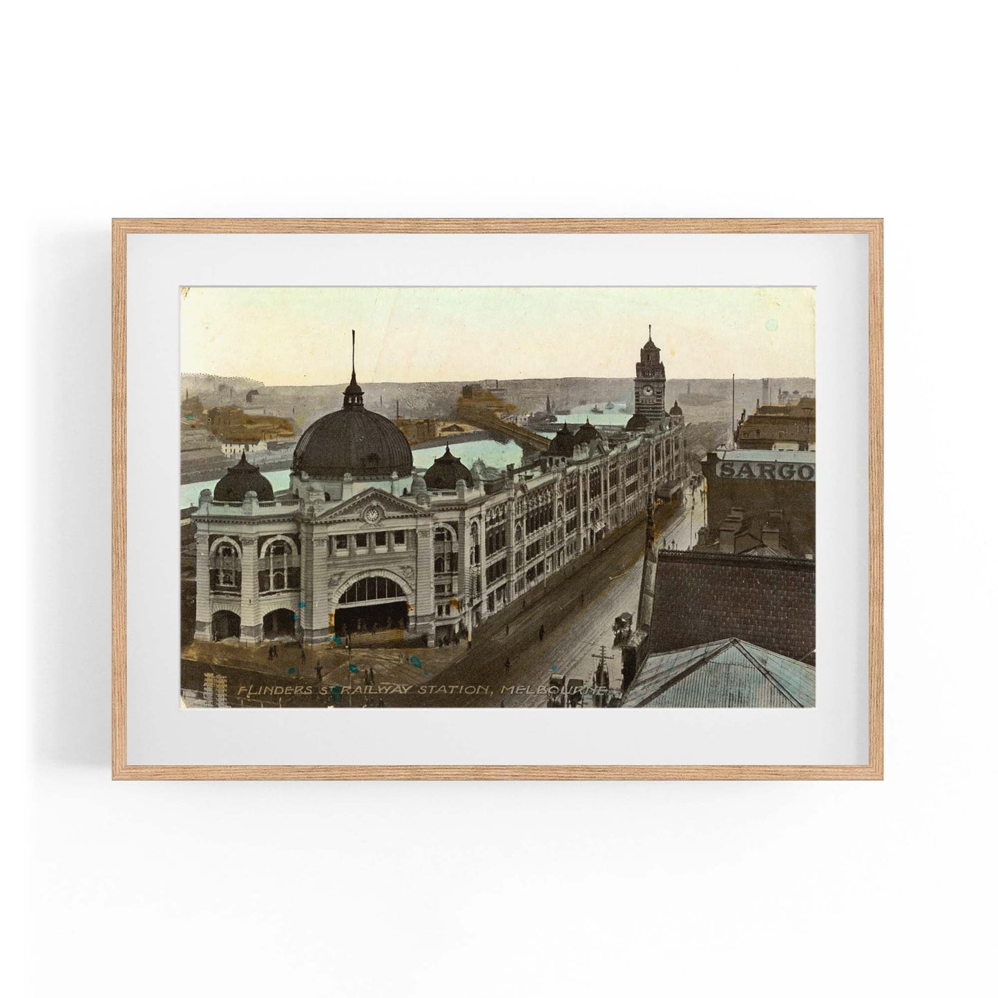 Flinders St Station Melbourne Vintage Photograph Art #3 - The Affordable Art Company