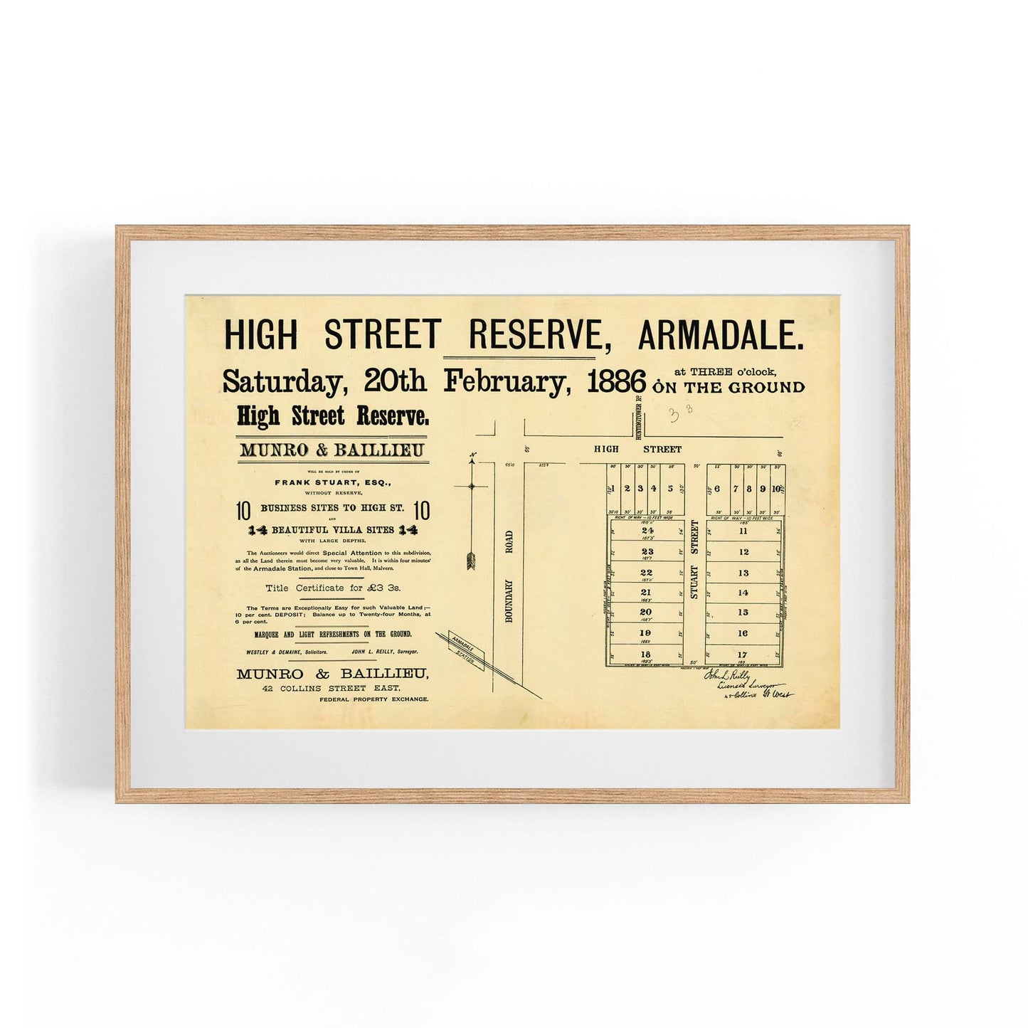 Armadale Melbourne Vintage Real Estate Advert Art #3 - The Affordable Art Company