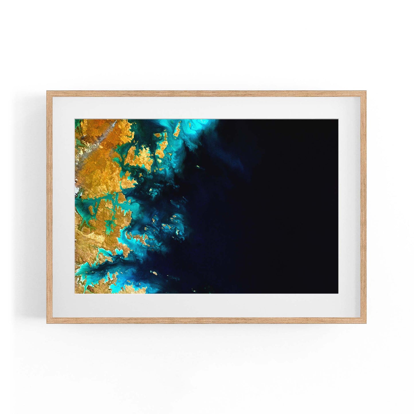 Northwesten Australia Aerial Photograph Wall Art - The Affordable Art Company