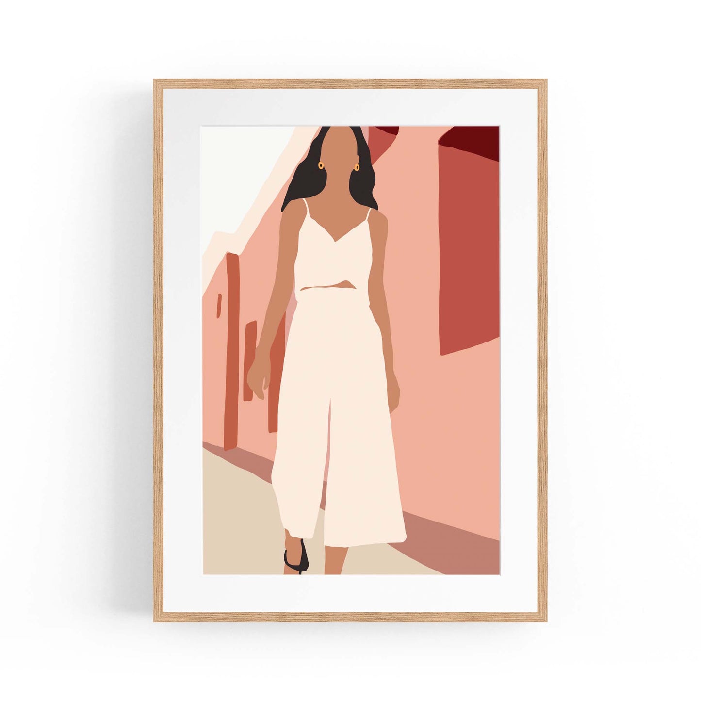 Fashion Minimal Retro Girls Bedroom Wall Art #2 - The Affordable Art Company