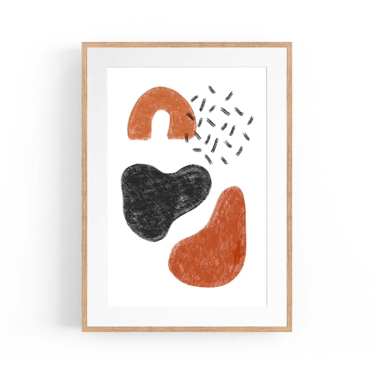 Modern Abstract Shape Minimal Retro Wall Art #2 - The Affordable Art Company