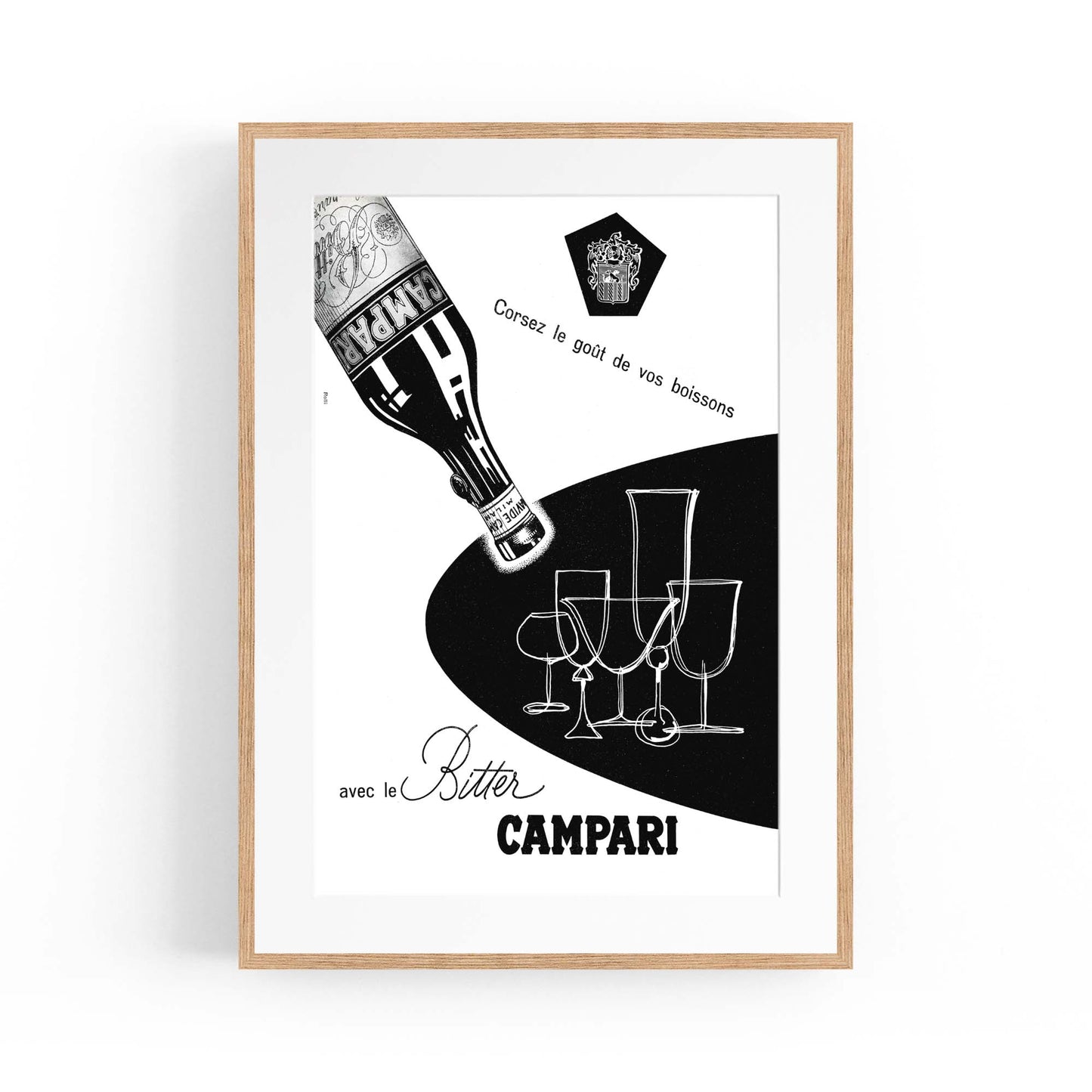 Bitter Campari Vintage Advert Wall Art - The Affordable Art Company