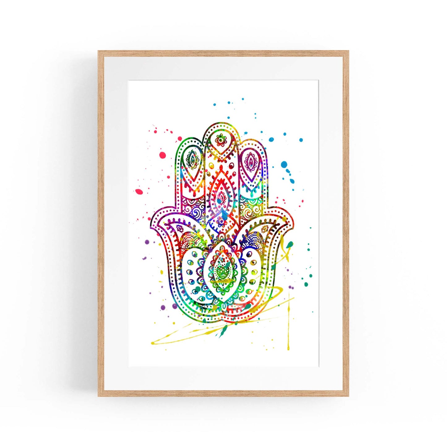 Yoga Studio Mandala Calming Yoga Buddhist Wall Art #1 - The Affordable Art Company
