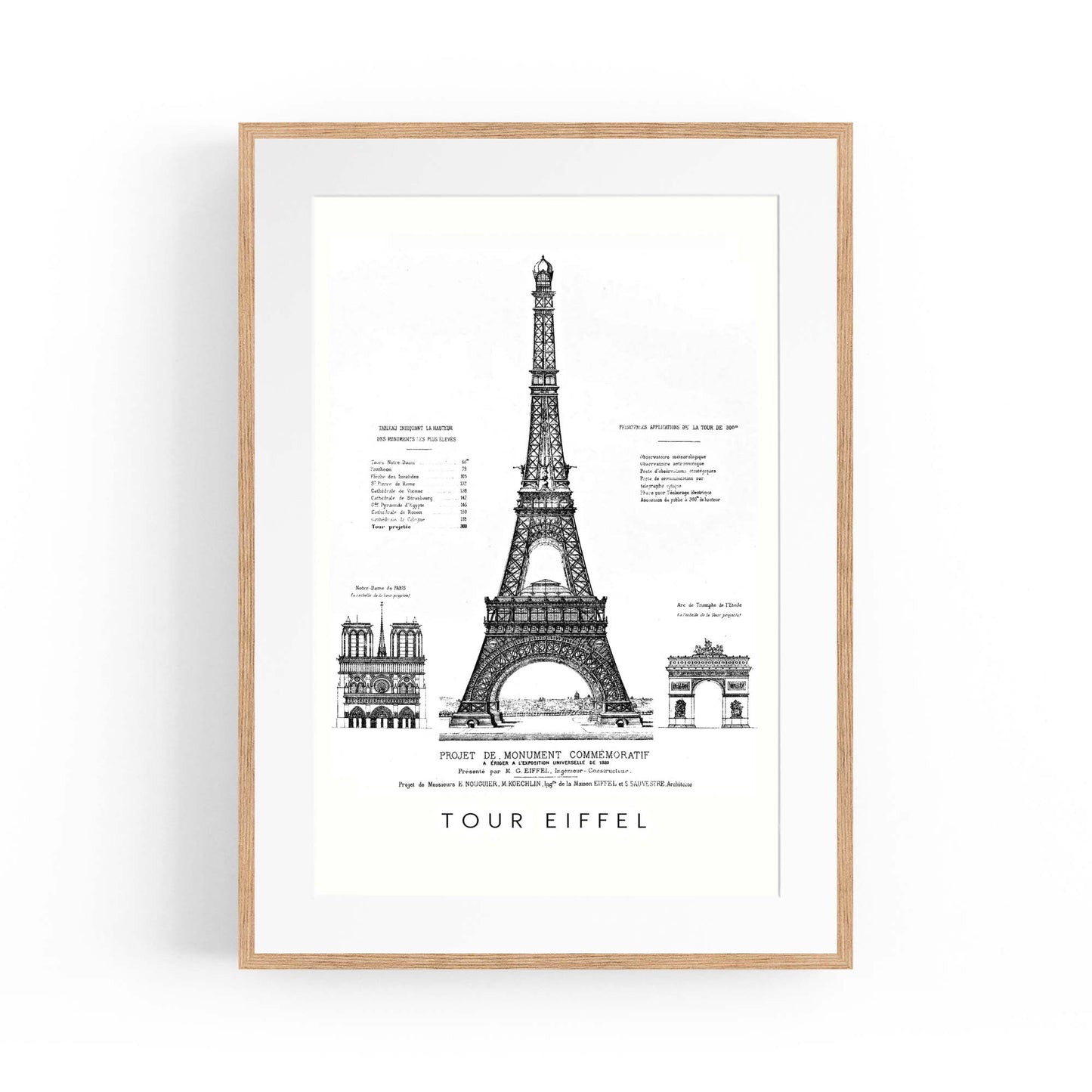 Eiffel Tower, Paris France Artwork Decor Wall Art #1 - The Affordable Art Company