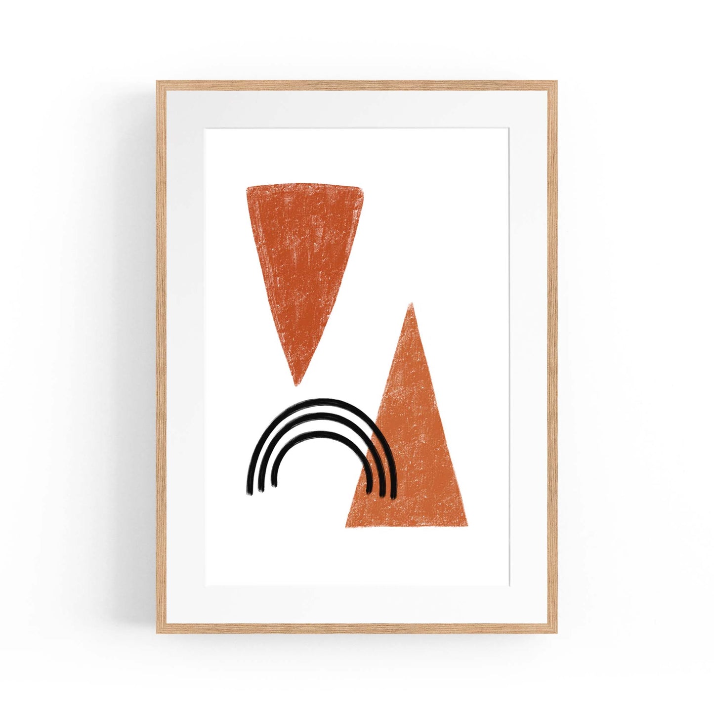 Modern Abstract Shape Minimal Retro Wall Art #4 - The Affordable Art Company