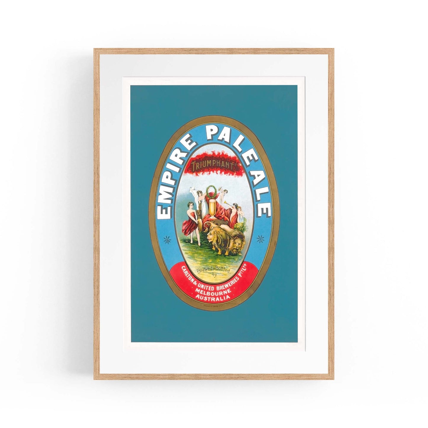 Empire Pale Ale Brewery Vintage Beer Wall Art - The Affordable Art Company