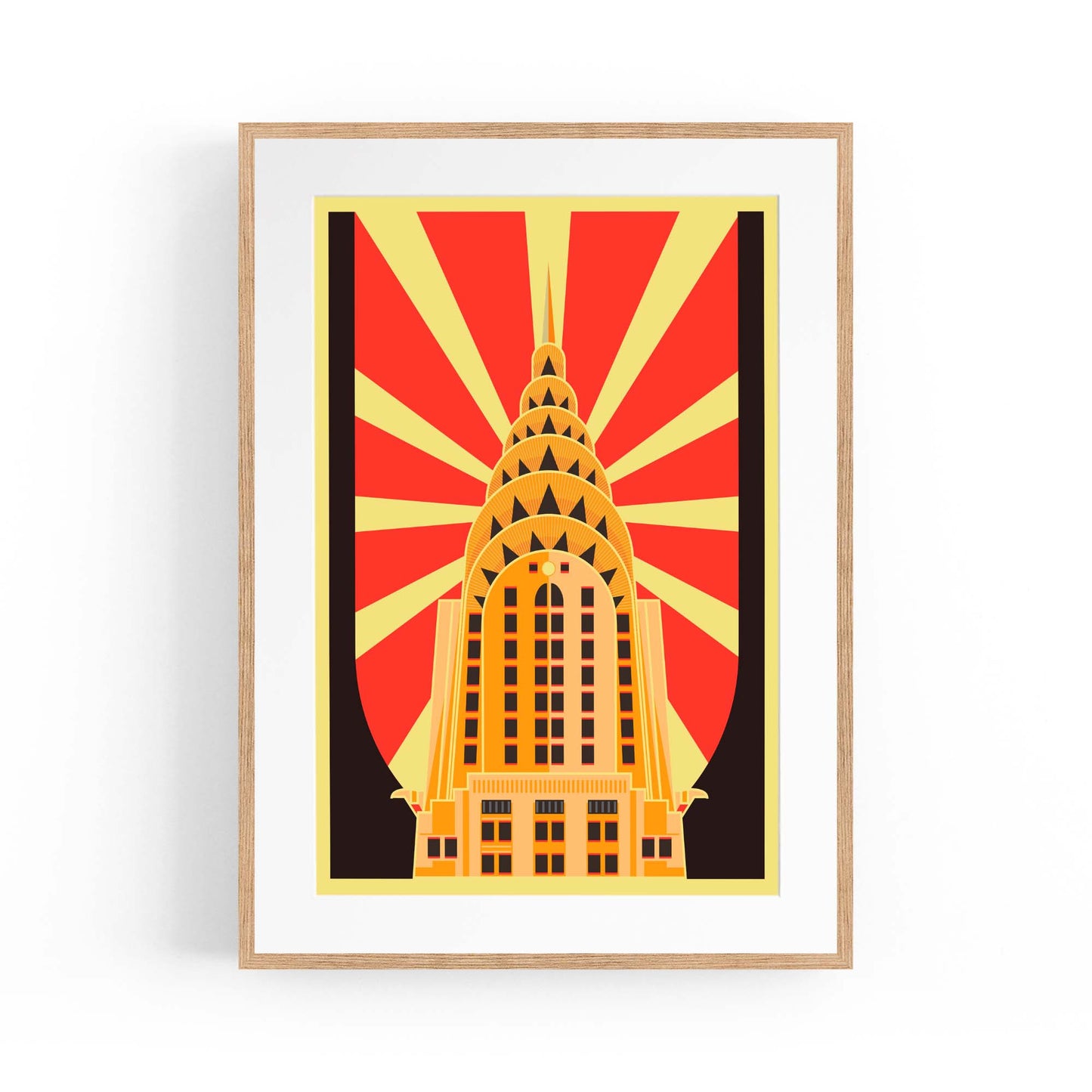 Art Deco Chrysler Building Vintage New York Wall Art - The Affordable Art Company