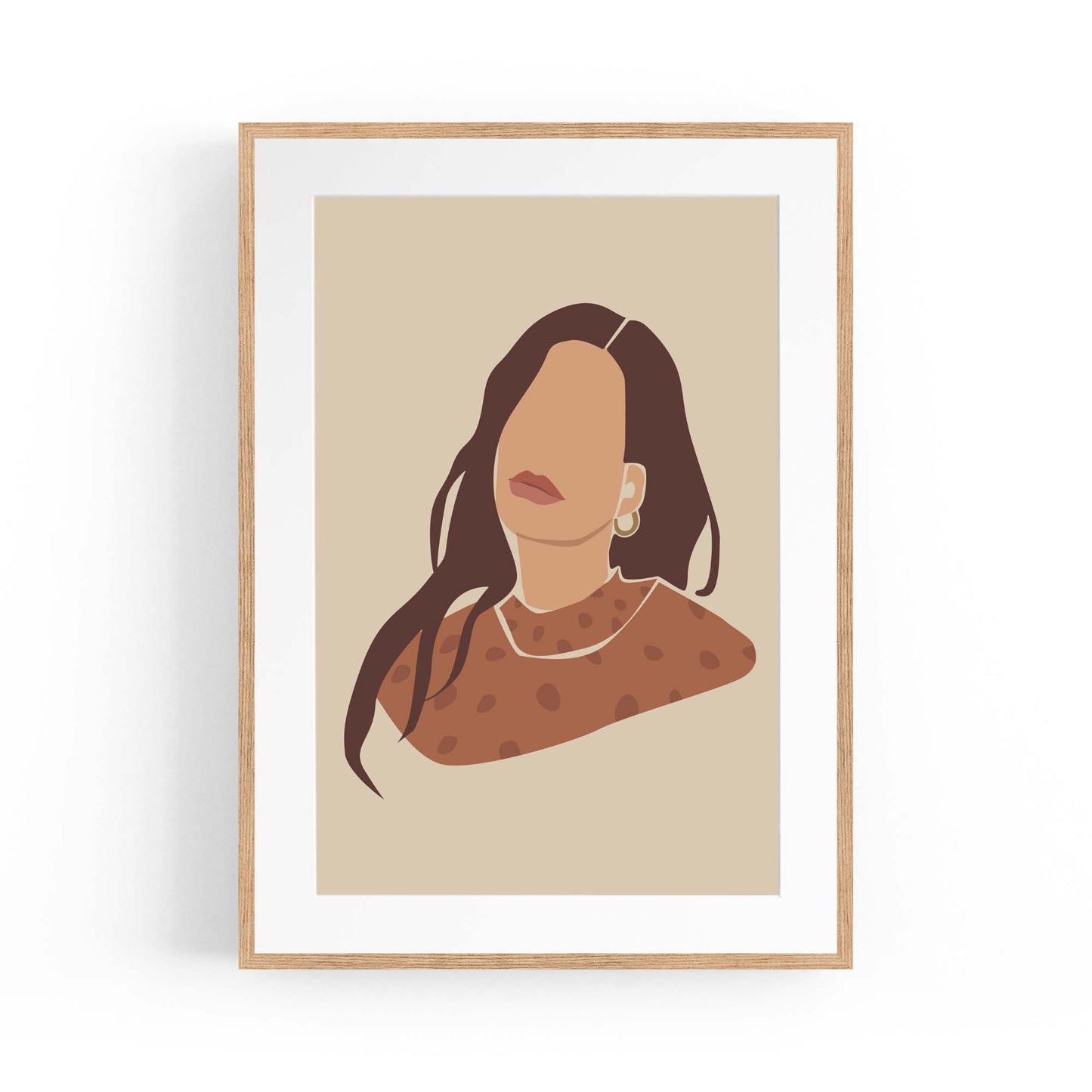 Abstract Vintage Girl Bedroom Fashion Girl Wall Art - The Affordable Art Company