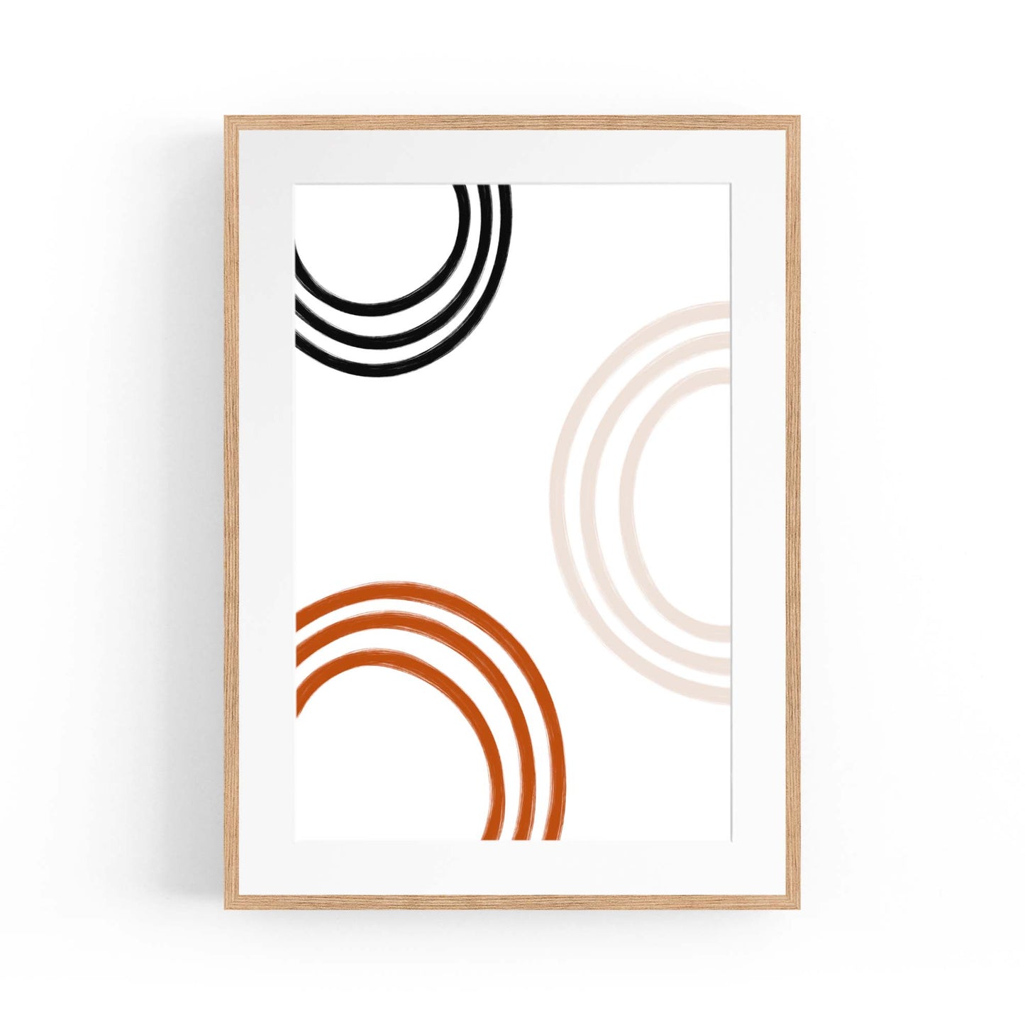 Modern Abstract Shape Minimal Retro Wall Art #12 - The Affordable Art Company